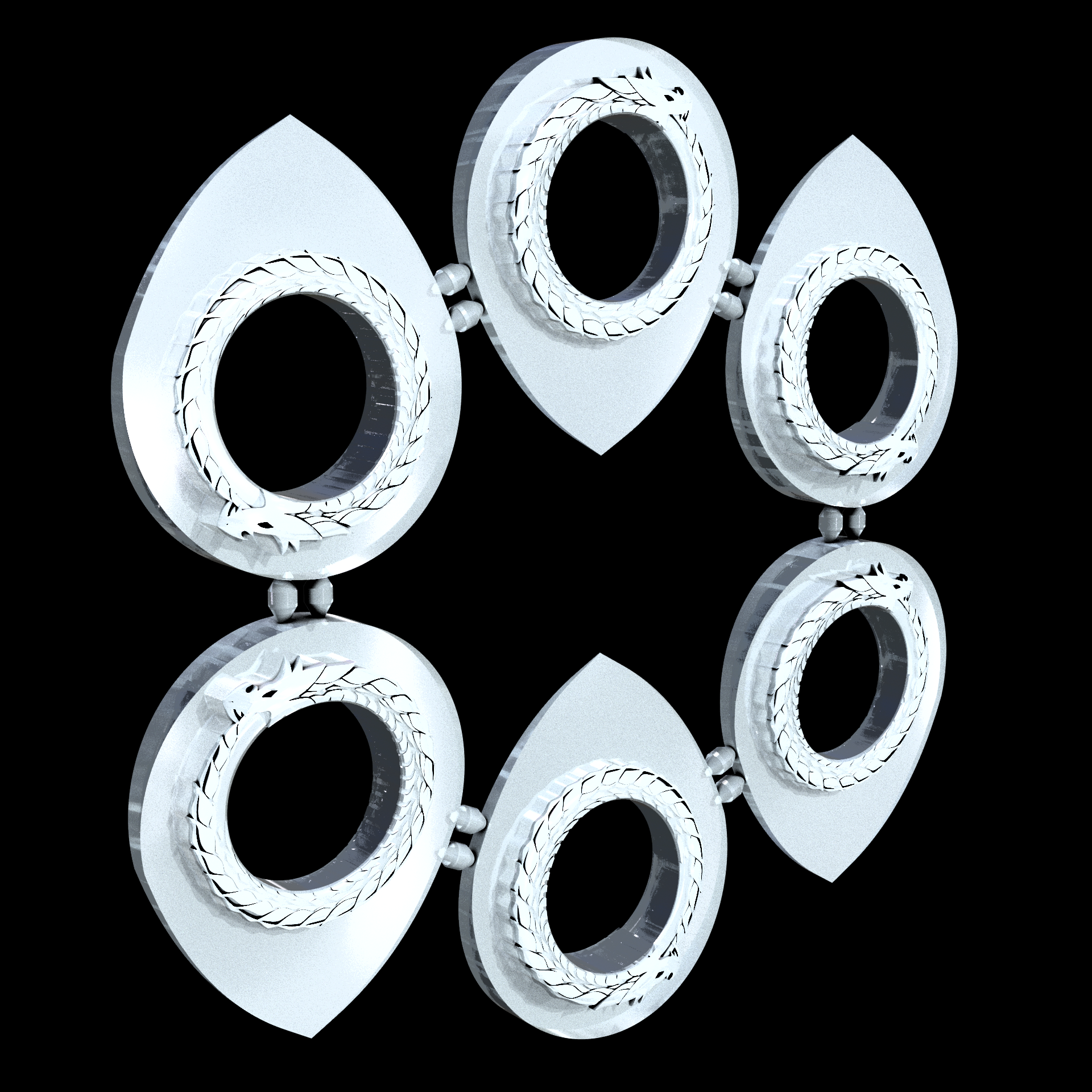 A Resin Based Acrylic photopolymer that is translucent, manufactured using 3D printing, with a frosted smooth surface finish and high detail.