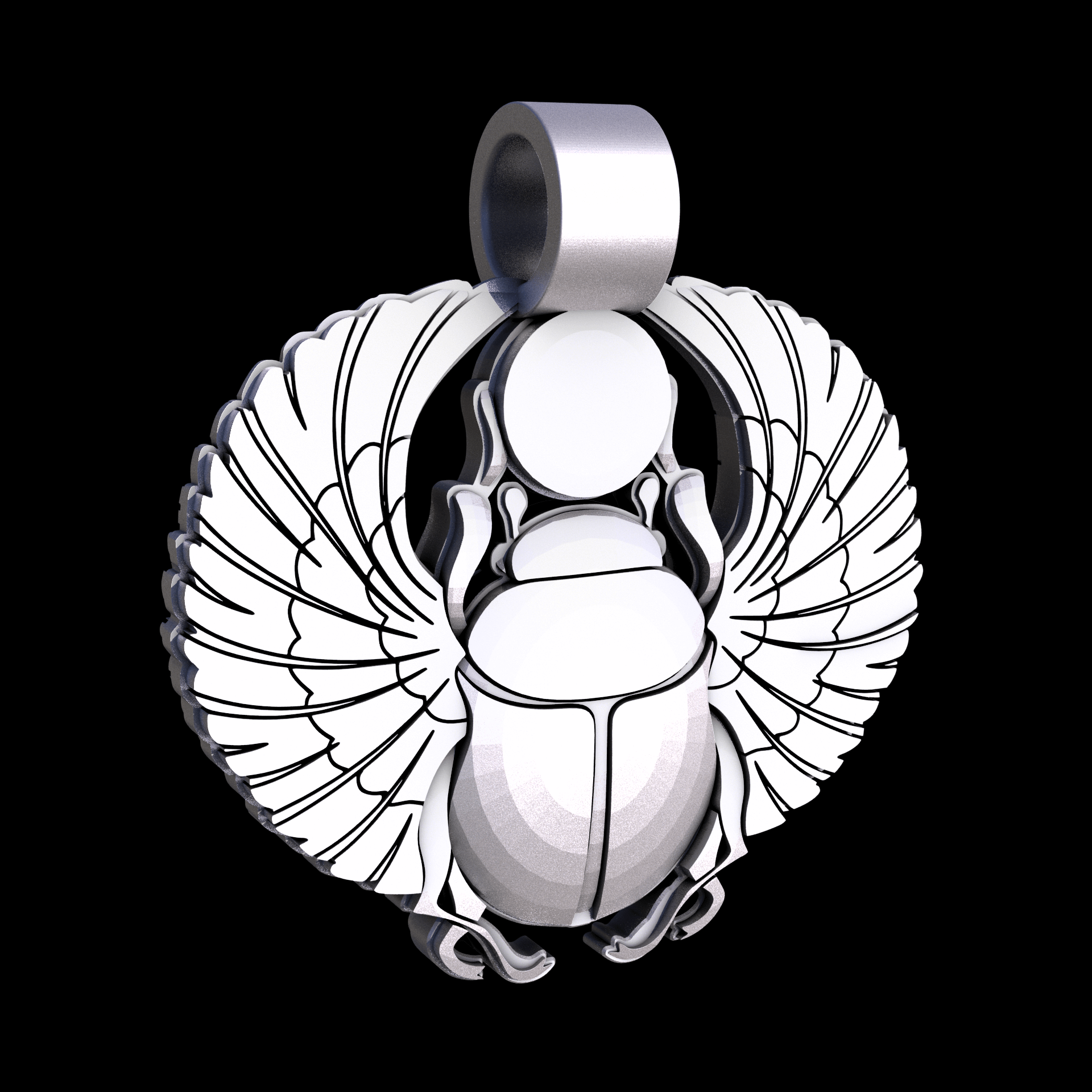 Stainless Steel 17-4PH, manufactured using 3D printing, and media blasted after sintering, for a semi matte, rough surface finish.