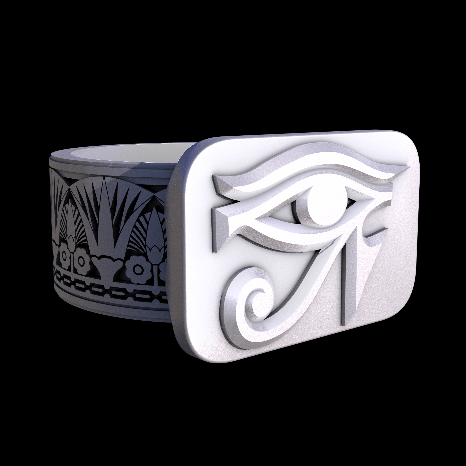 Stainless Steel 17-4PH, manufactured using 3D printing, and media blasted after sintering, for a semi matte, rough surface finish.