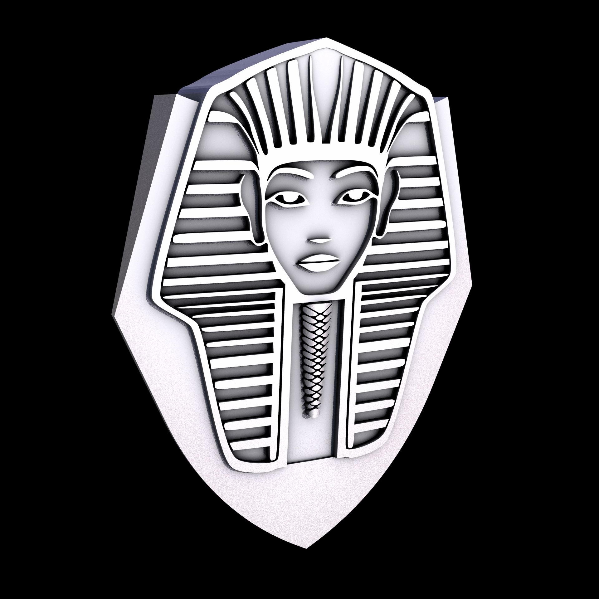 Stainless Steel 17-4PH, manufactured using 3D printing, and media blasted after sintering, for a semi matte, rough surface finish.