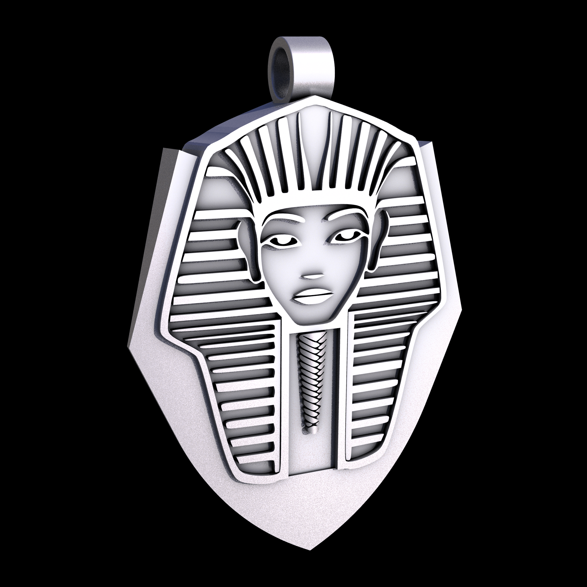 Stainless Steel 17-4PH, manufactured using 3D printing, and media blasted after sintering, for a semi matte, rough surface finish.