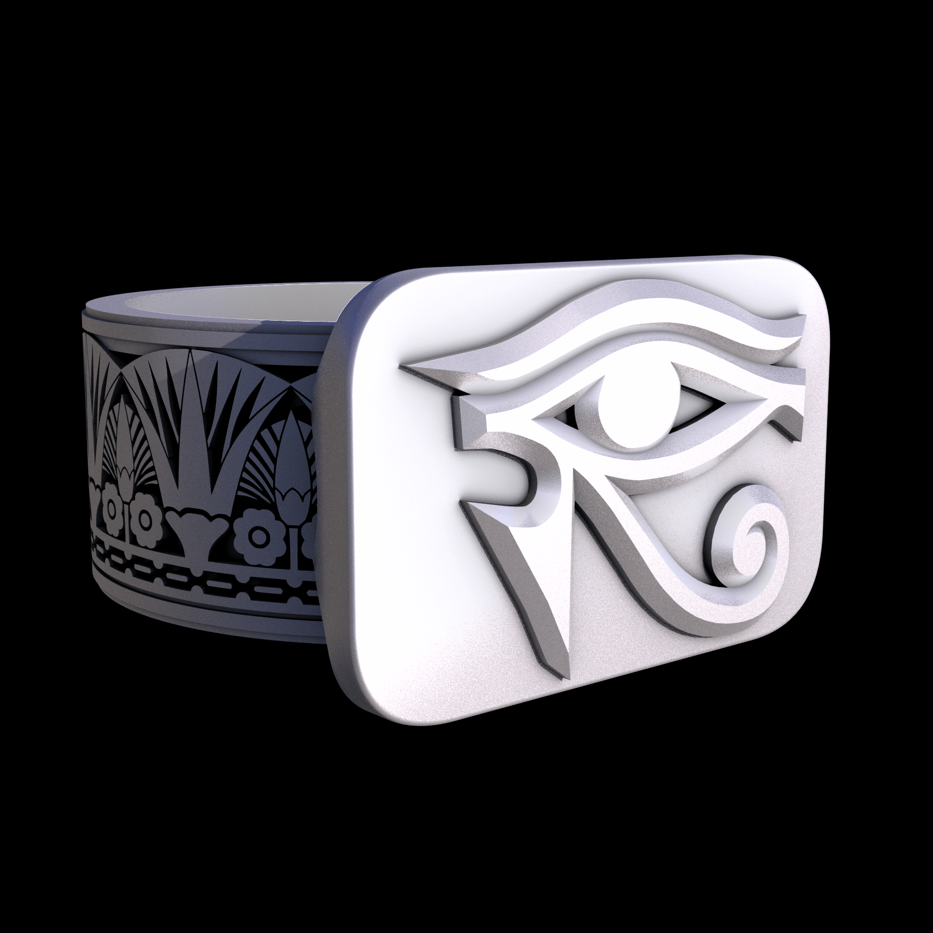 Stainless Steel 17-4PH, manufactured using 3D printing, and media blasted after sintering, for a semi matte, rough surface finish.