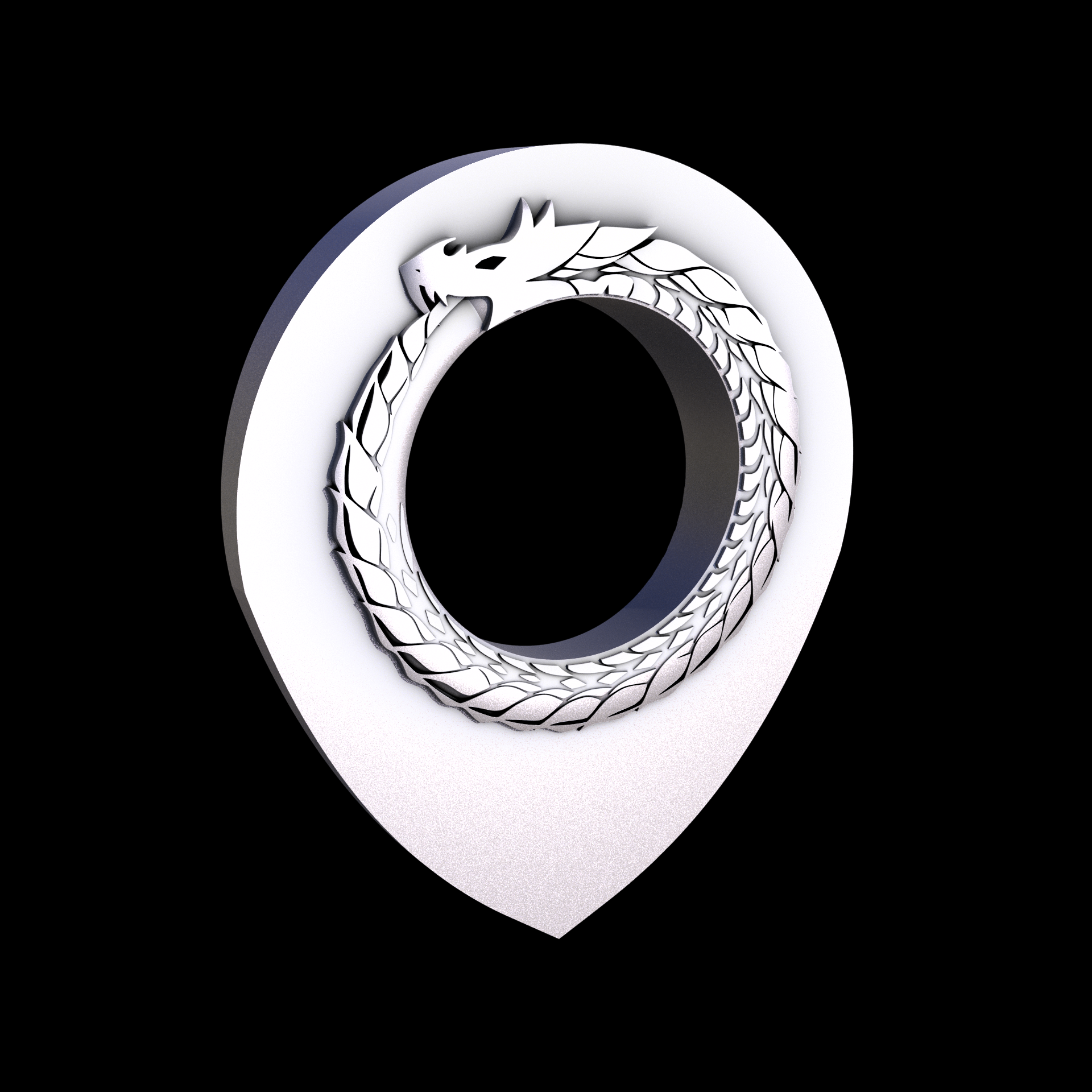 Stainless Steel 17-4PH, manufactured using 3D printing, and media blasted after sintering, for a semi matte, rough surface finish.