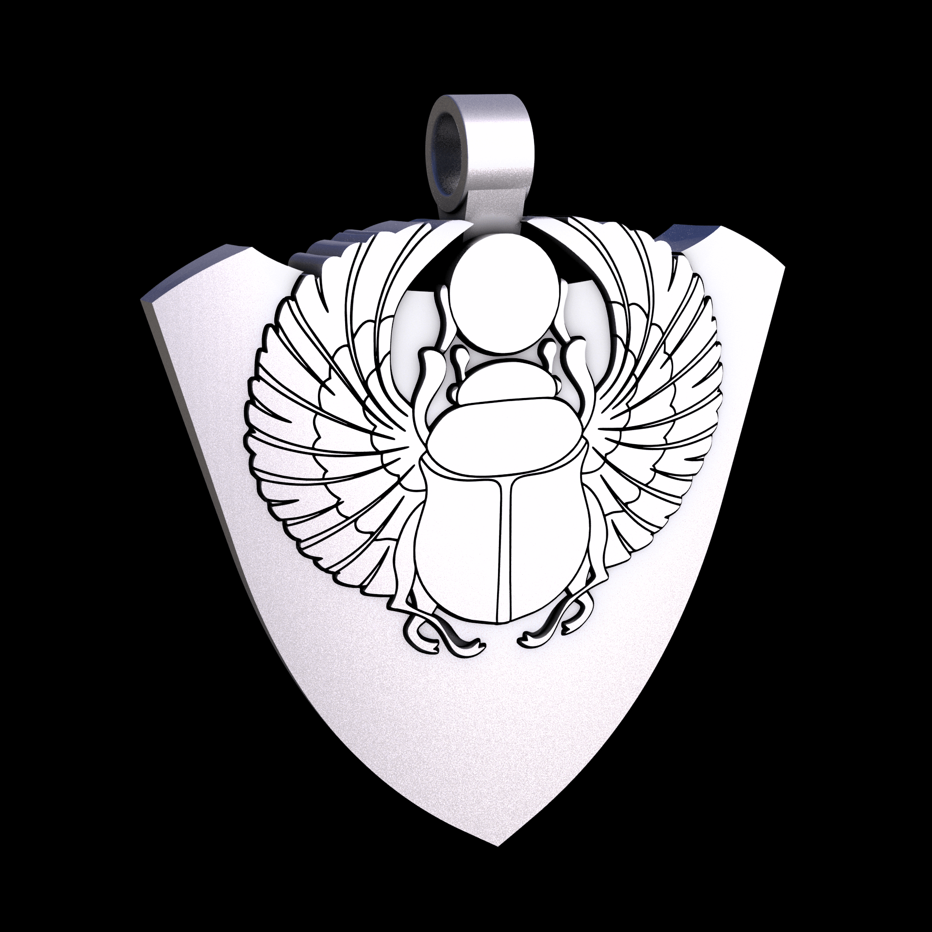 Stainless Steel 17-4PH, manufactured using 3D printing, and media blasted after sintering, for a semi matte, rough surface finish.