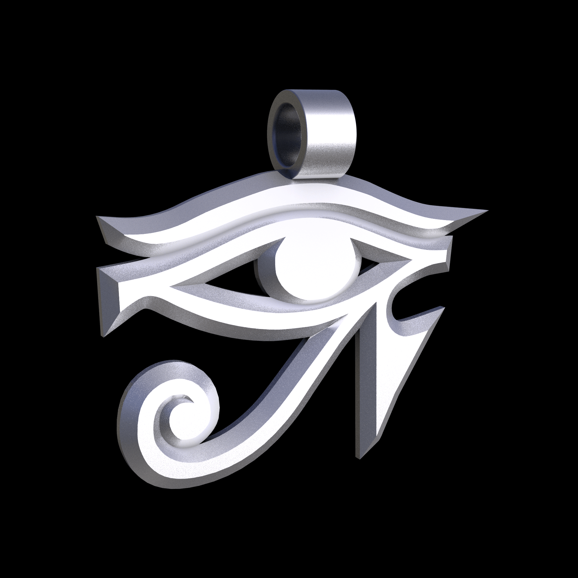 Stainless Steel 316L, manufactured using 3D printing, and media blasted after sintering, for a semi matte, rough surface finish.