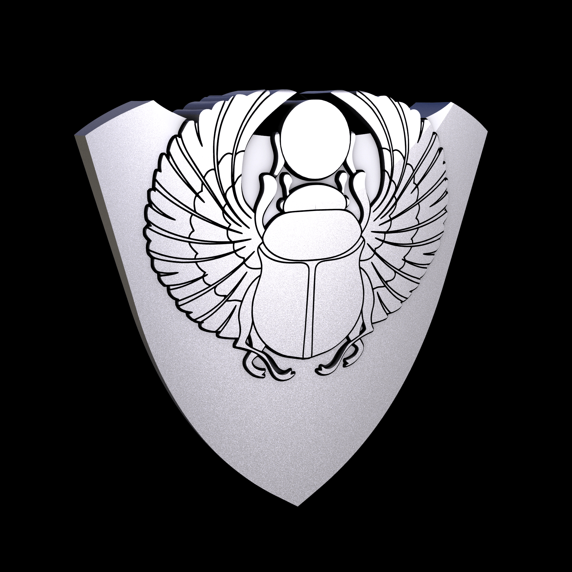 Stainless Steel 316L, manufactured using 3D printing, and media blasted after sintering, for a semi matte, rough surface finish.