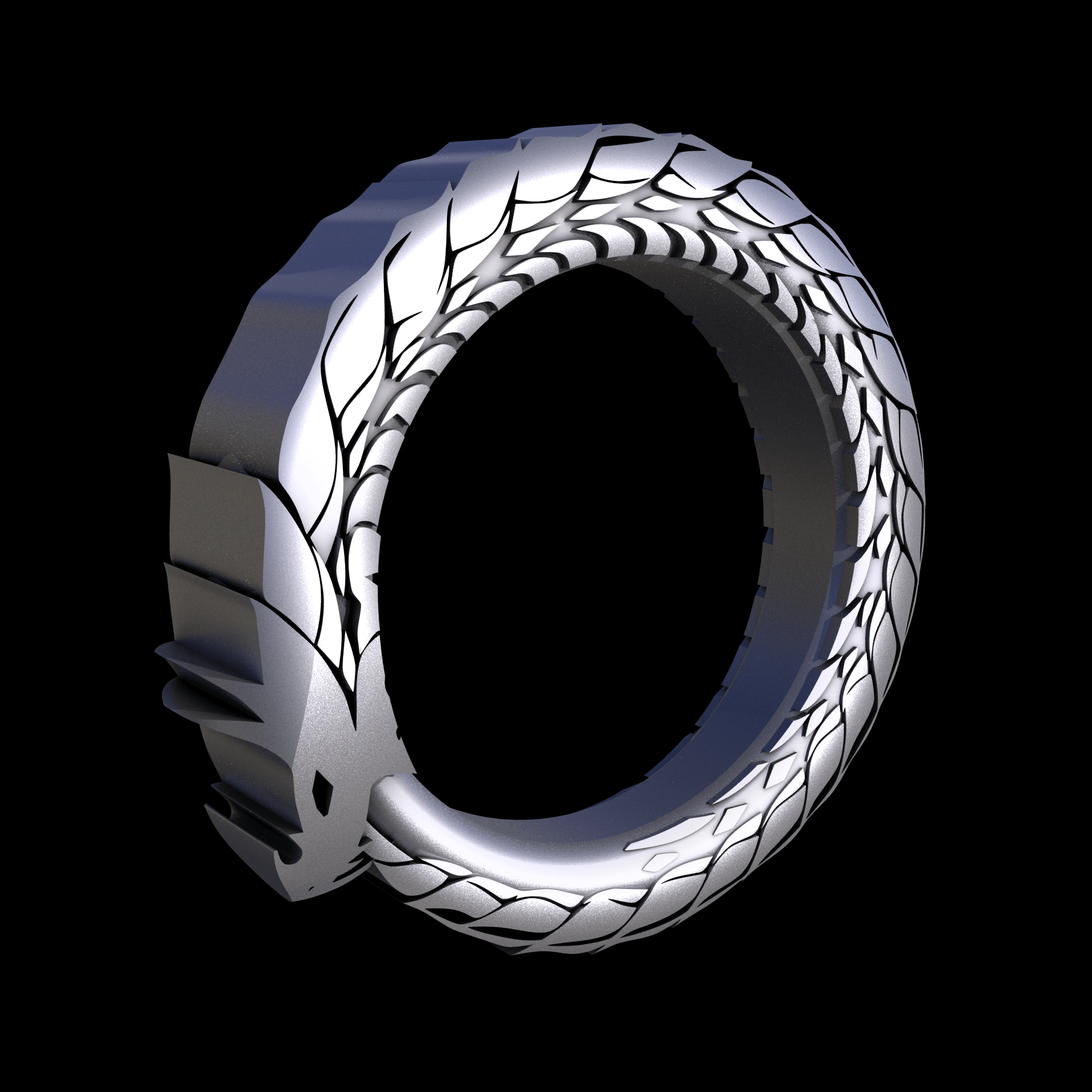 Stainless Steel 316L, manufactured using 3D printing, and media blasted after sintering, for a semi matte, rough surface finish.