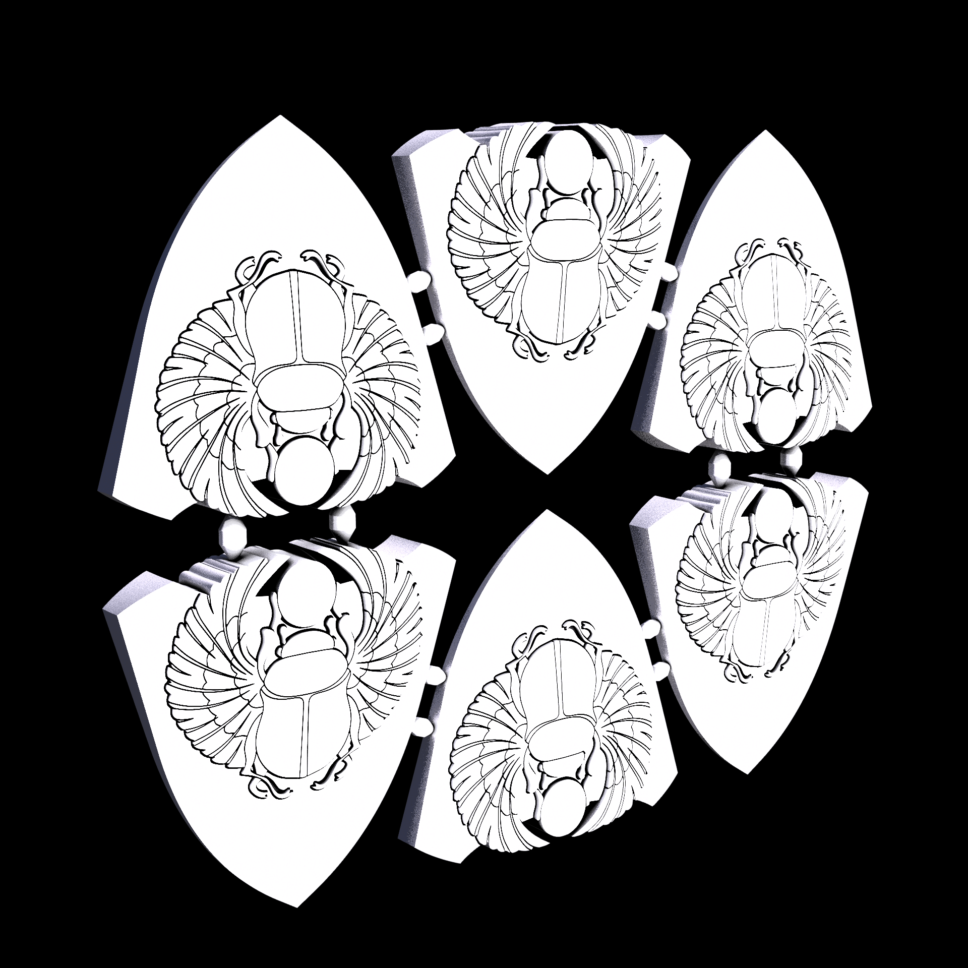 Nylon 12 plastic, manufactured using 3D printing, with a slightly rough, matte surface finish.