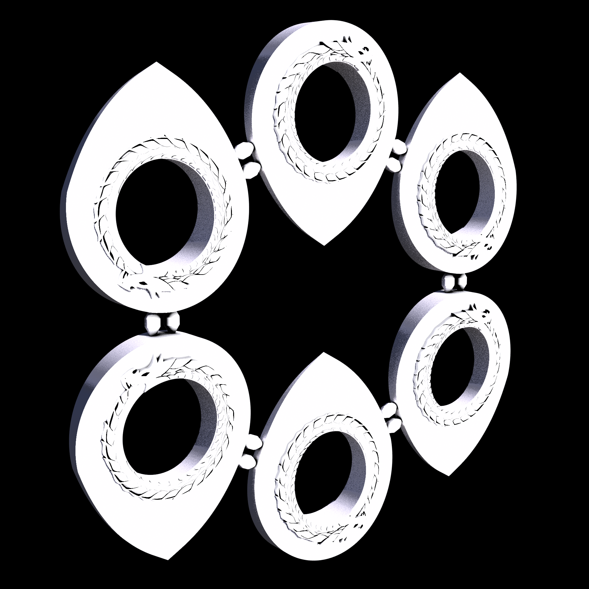 Nylon 12 plastic, manufactured using 3D printing, with a slightly rough, matte surface finish.