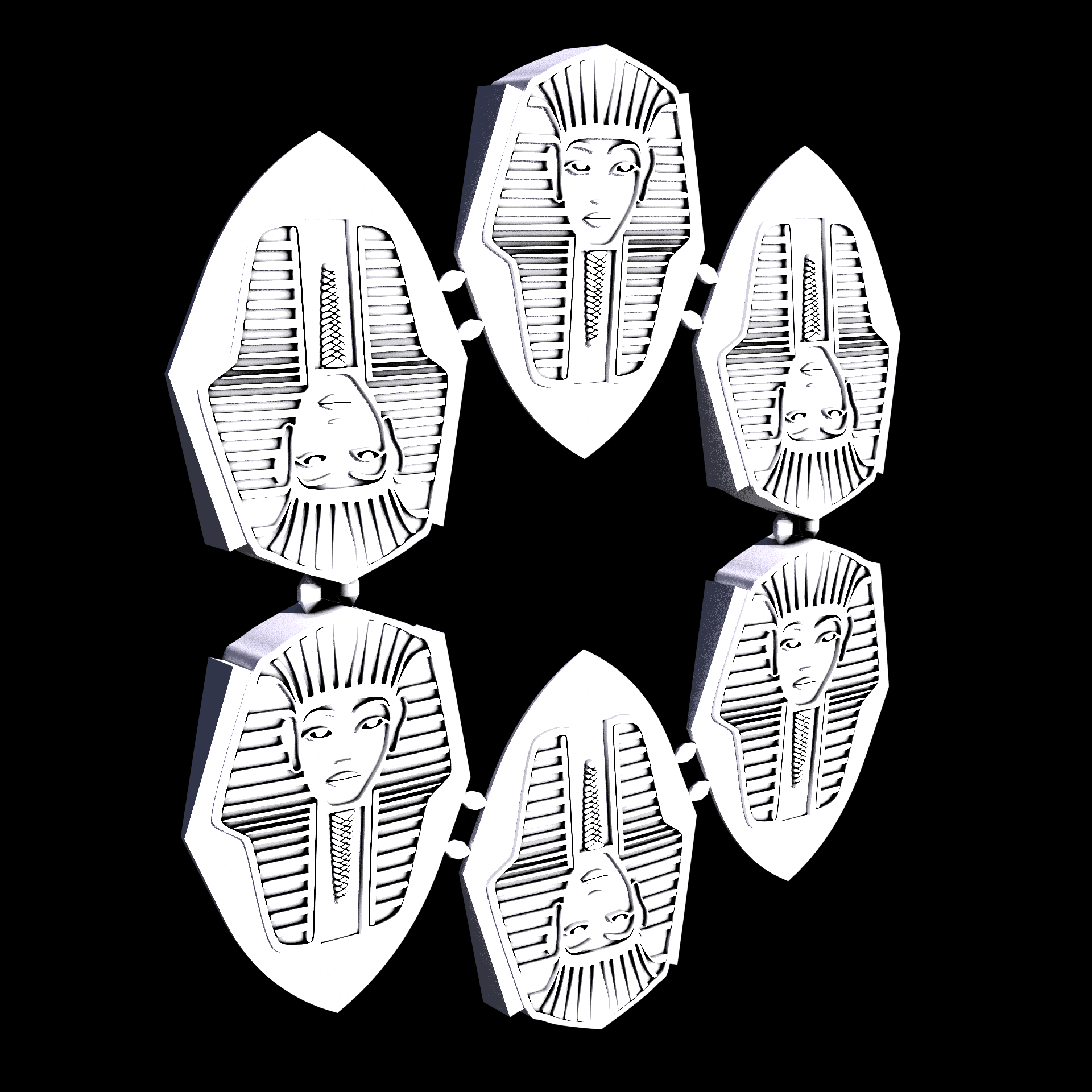 Nylon 12 plastic, manufactured using 3D printing, with a slightly rough, matte surface finish.