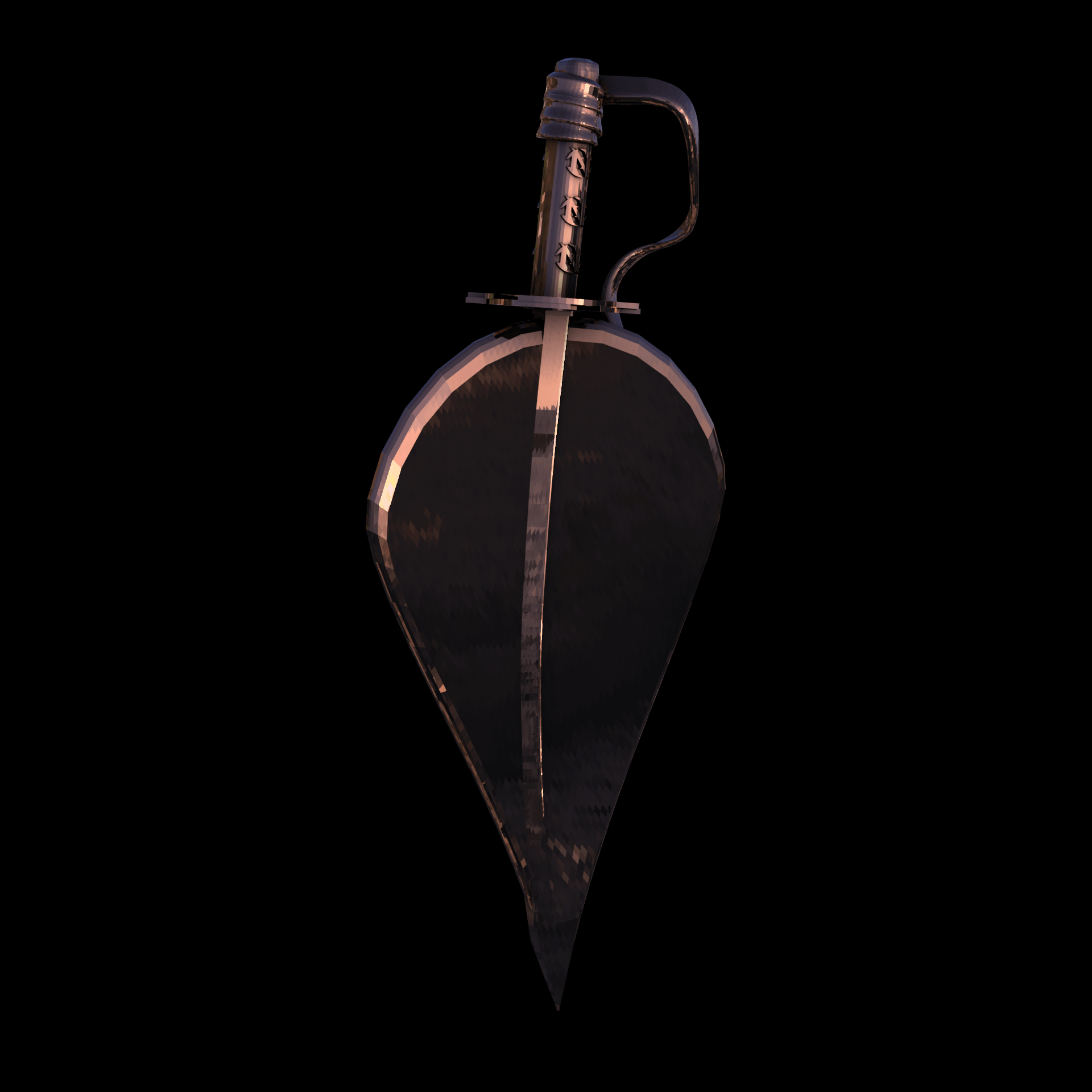 14K Rose Gold manufactured using wax casting, and polished for a shiny, smooth sheen surface.