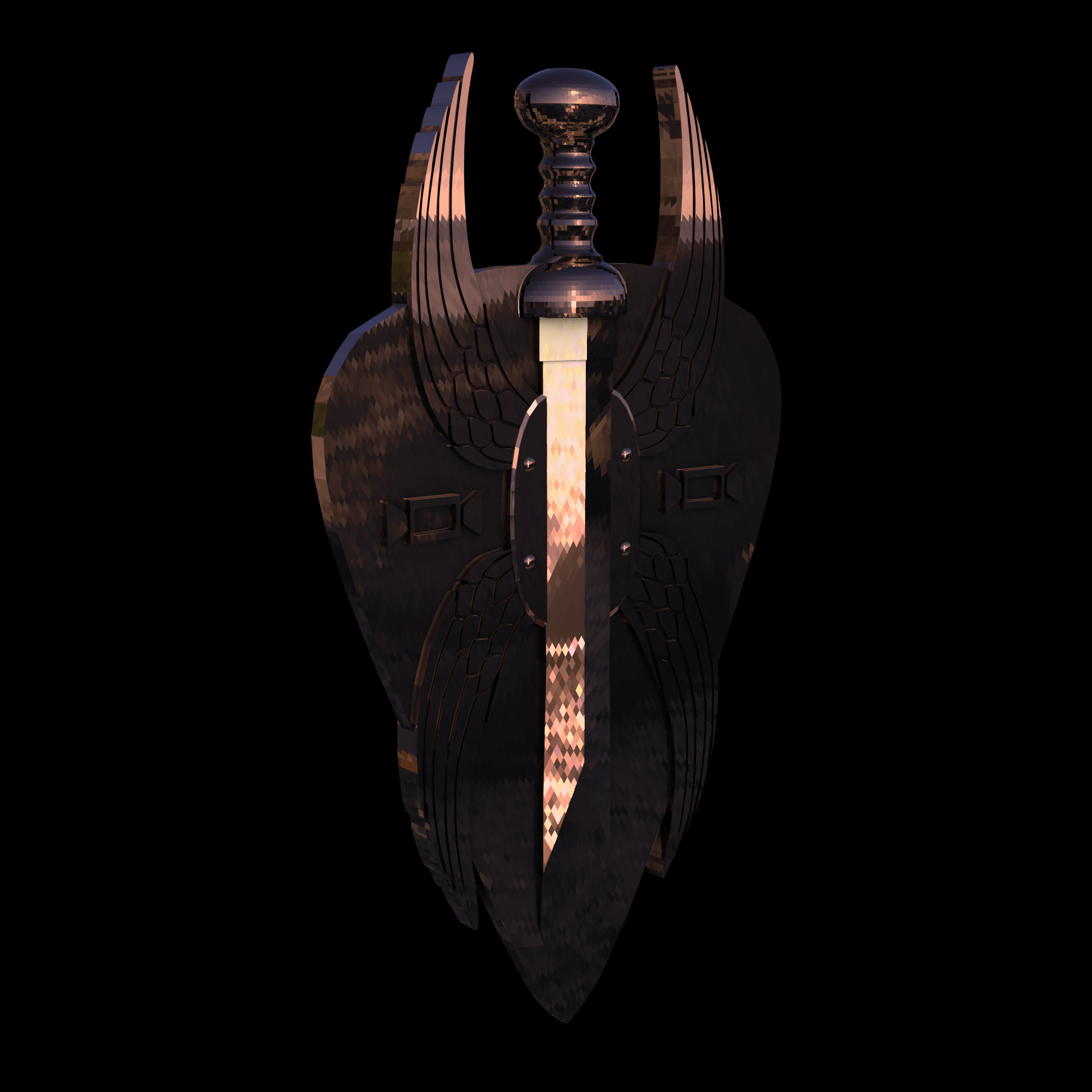 14K Rose Gold manufactured using wax casting, and polished for a shiny, smooth sheen surface.