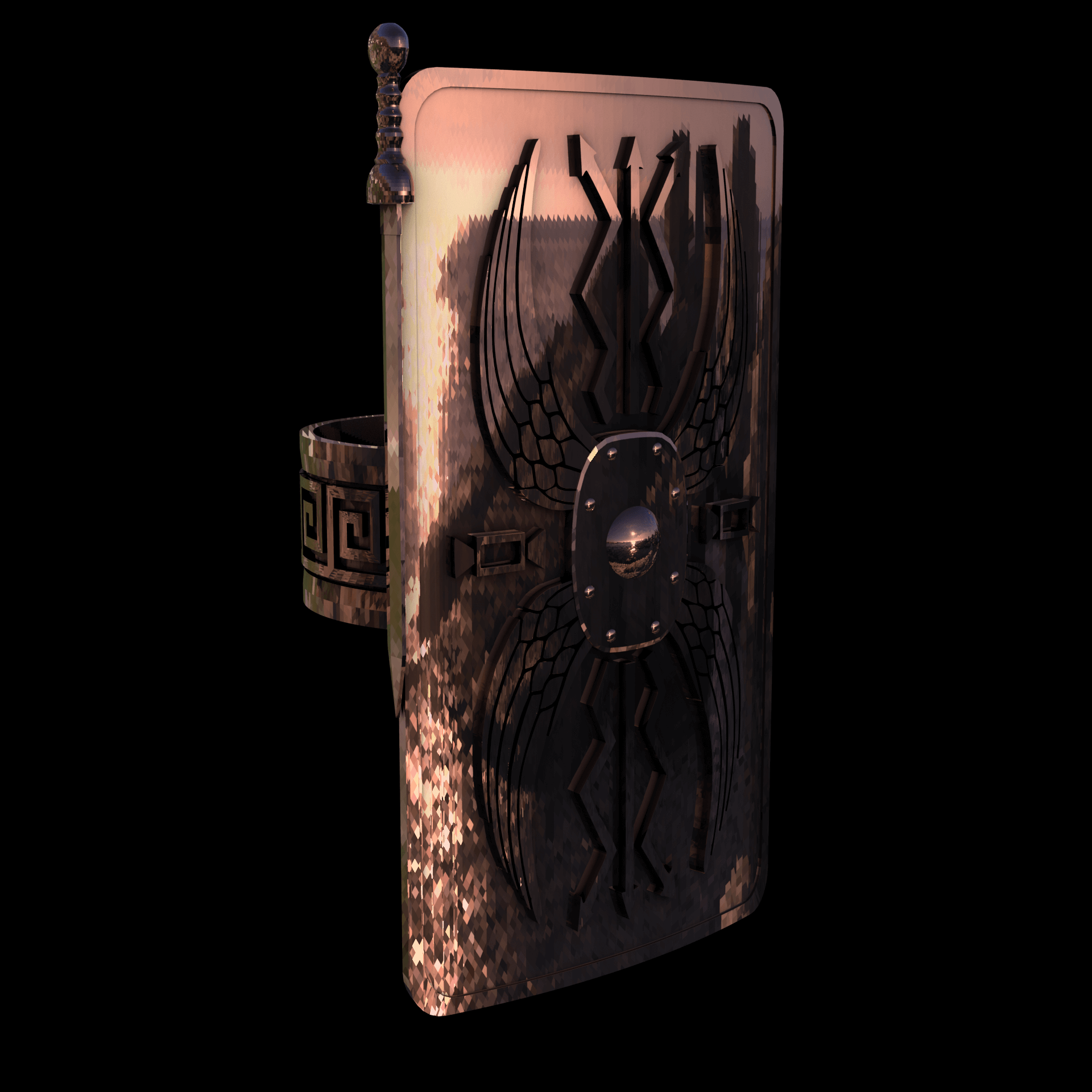 14K Rose Gold manufactured using wax casting, and polished for a shiny, smooth sheen surface.