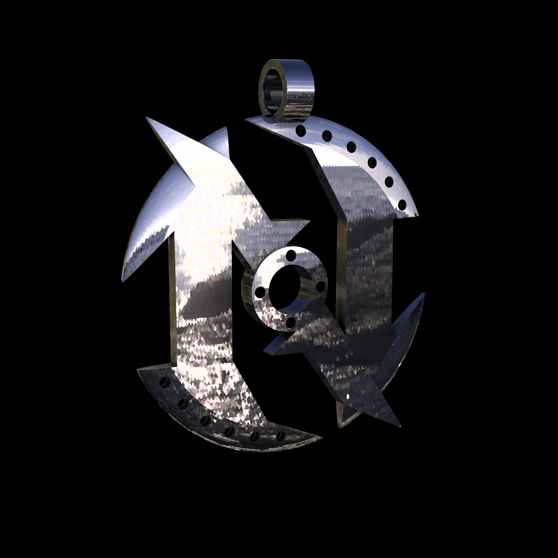 14K White Gold manufactured using wax casting, and polished for a shiny, smooth sheen surface.