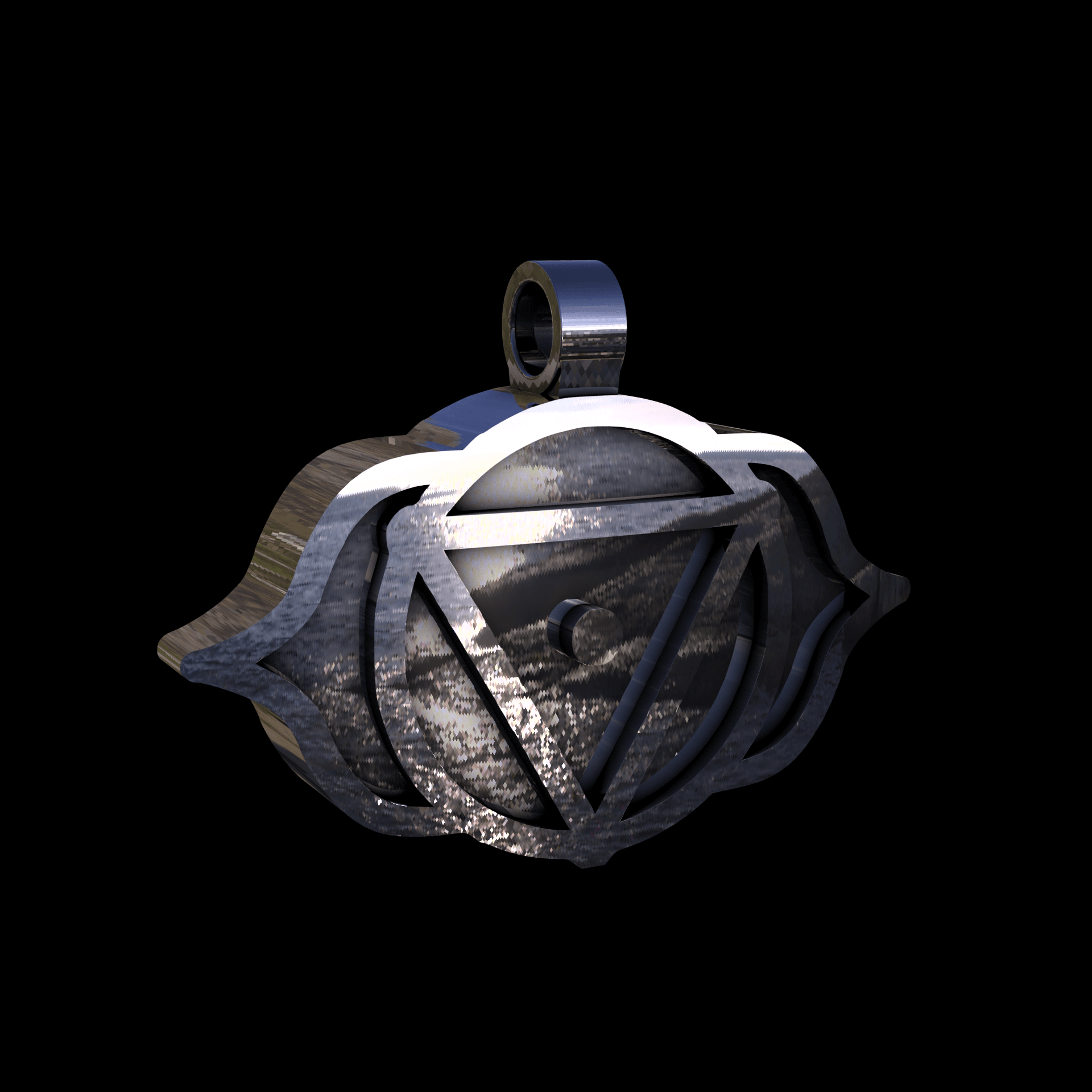 14K White Gold manufactured using wax casting, and polished for a shiny, smooth sheen surface.