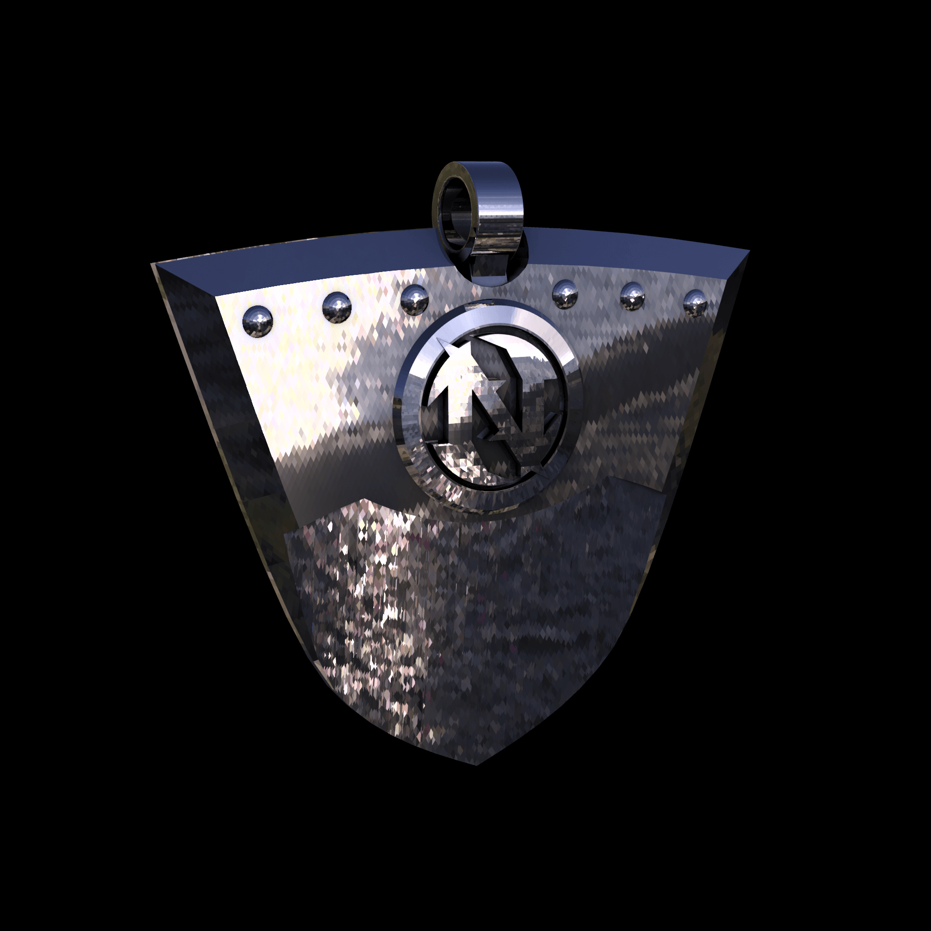 14K White Gold manufactured using wax casting, and polished for a shiny, smooth sheen surface.