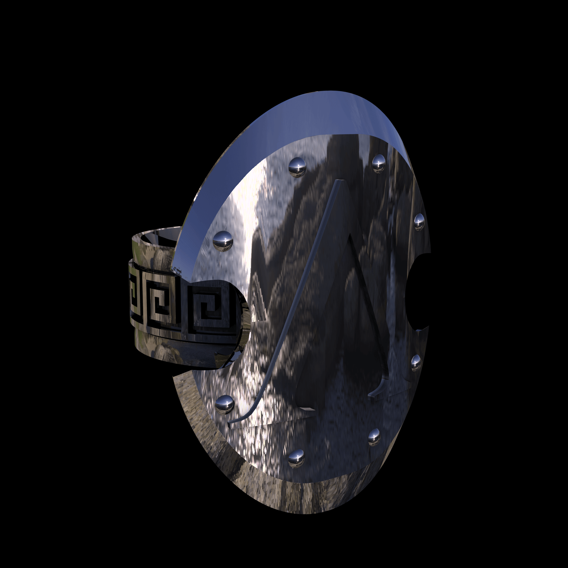 14K White Gold manufactured using wax casting, and polished for a shiny, smooth sheen surface.