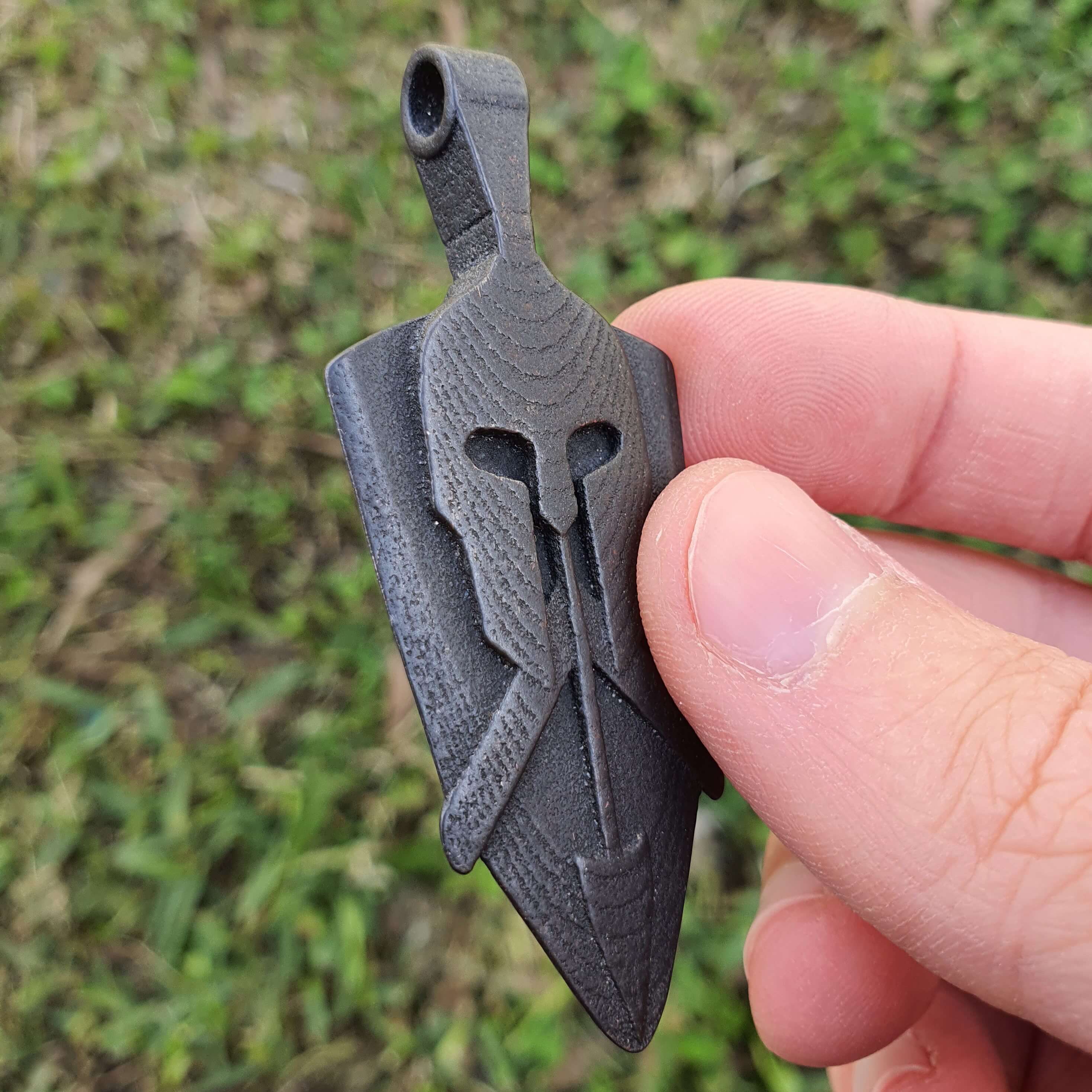 Spartan Soldier Guitar Pick Pendant