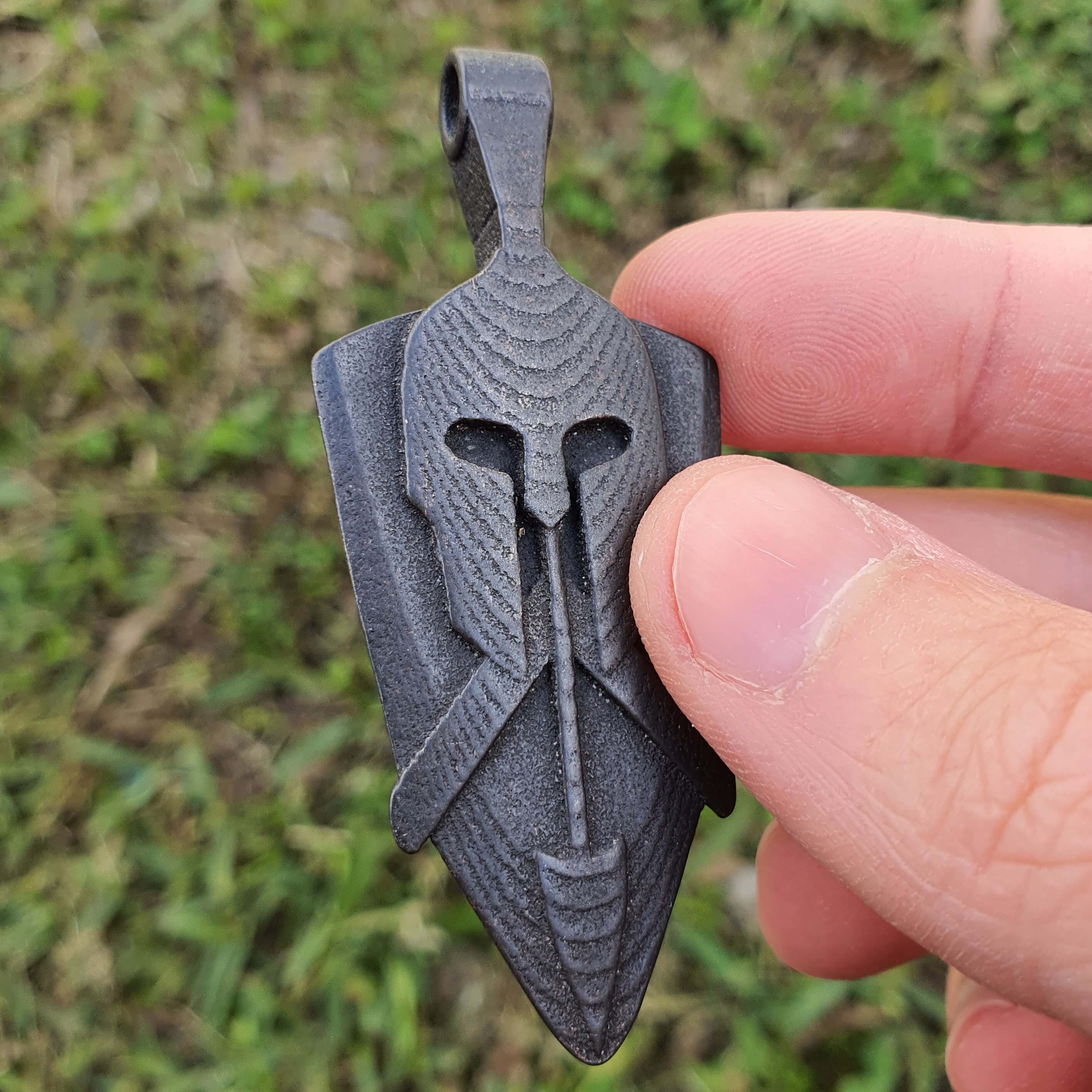 Spartan Soldier Guitar Pick Pendant
