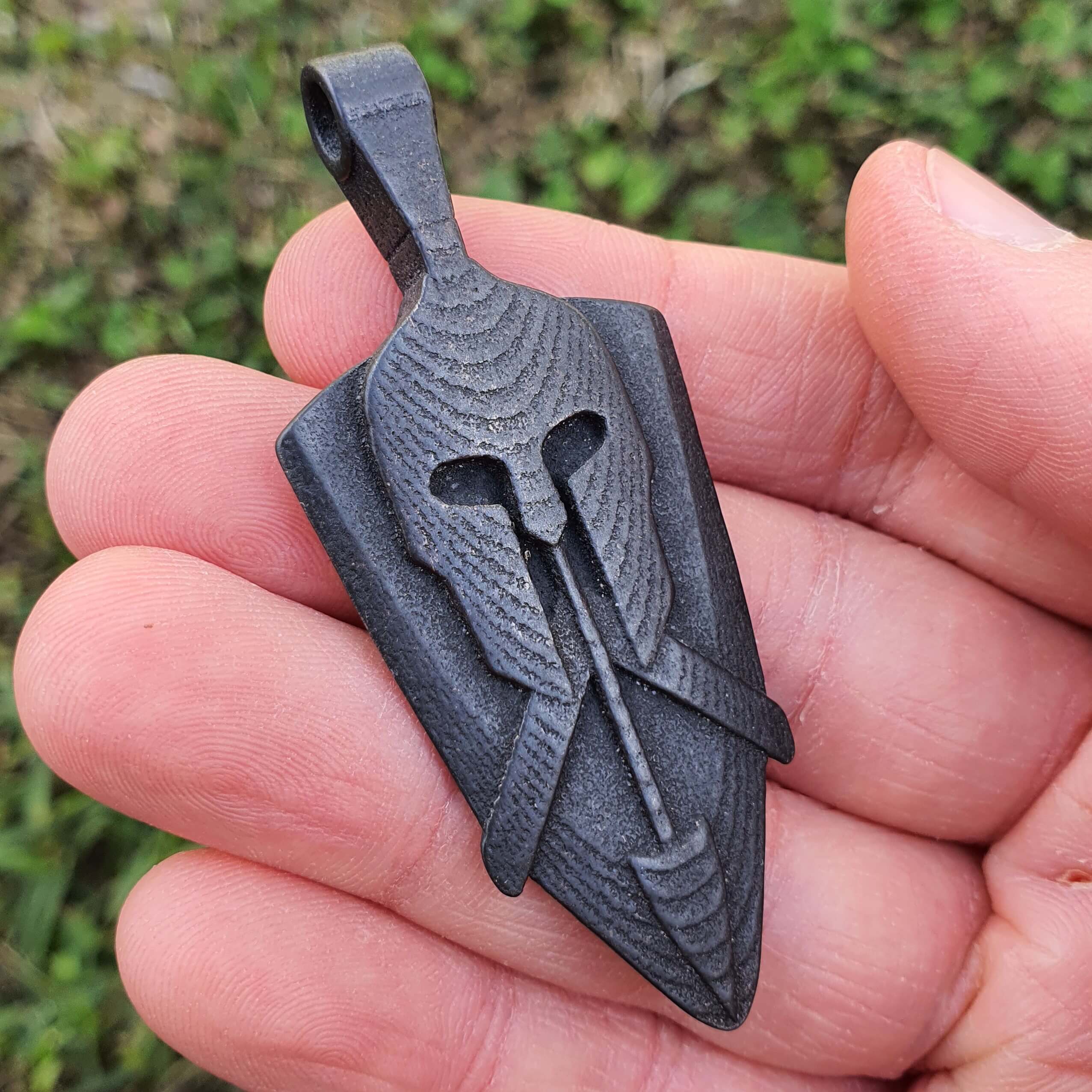 Spartan Soldier Guitar Pick Pendant