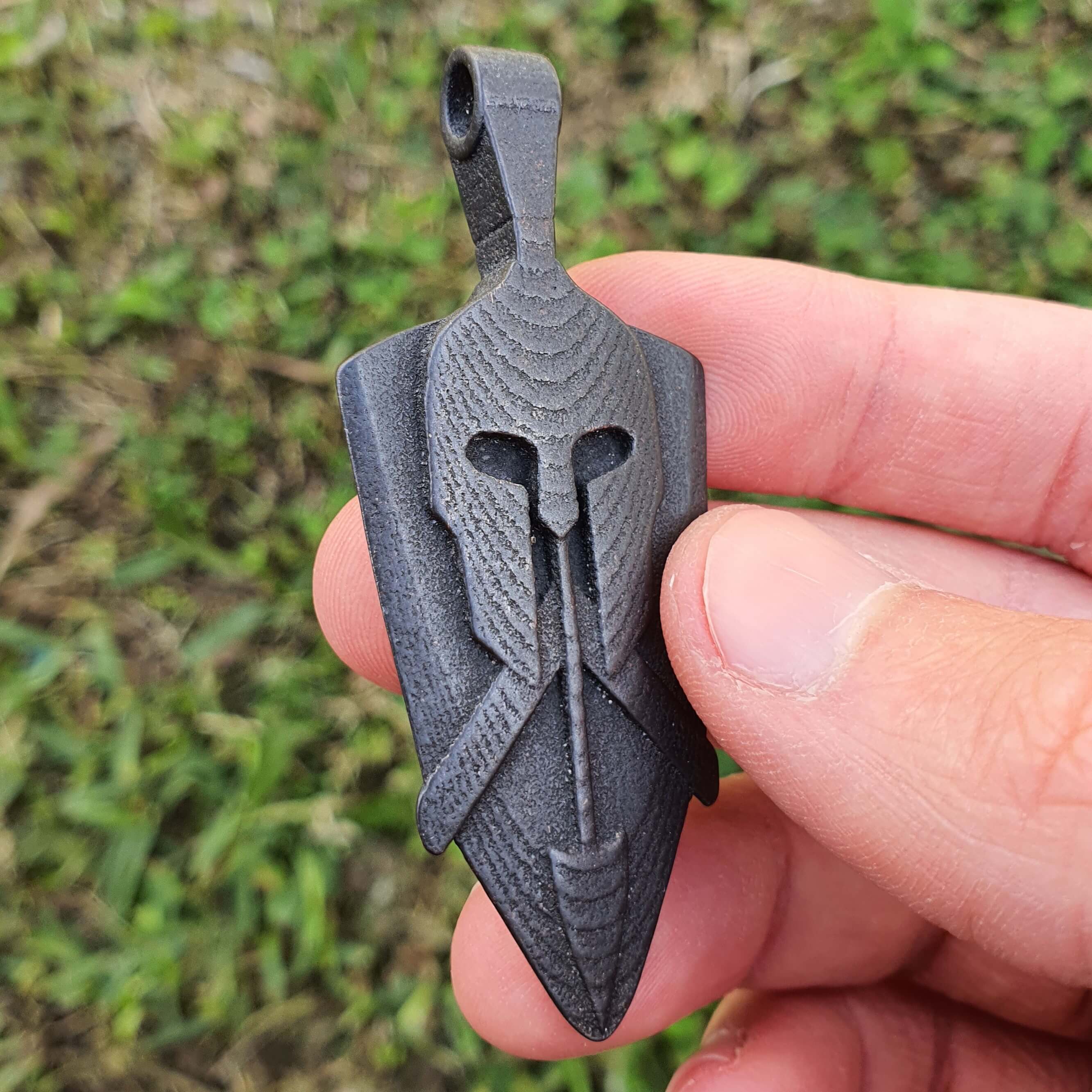 Spartan Soldier Guitar Pick Pendant