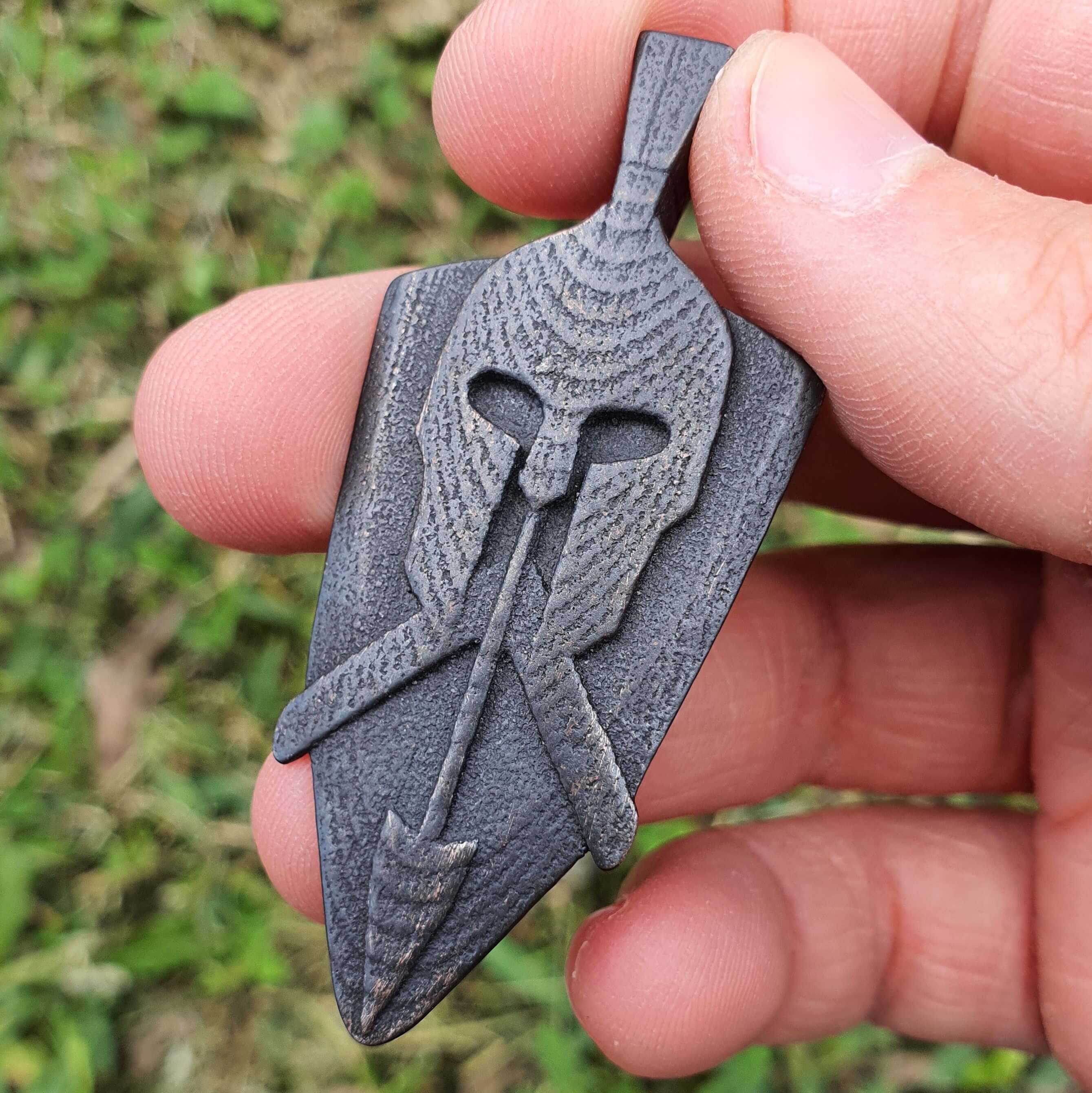 Spartan Soldier Guitar Pick (Metal)