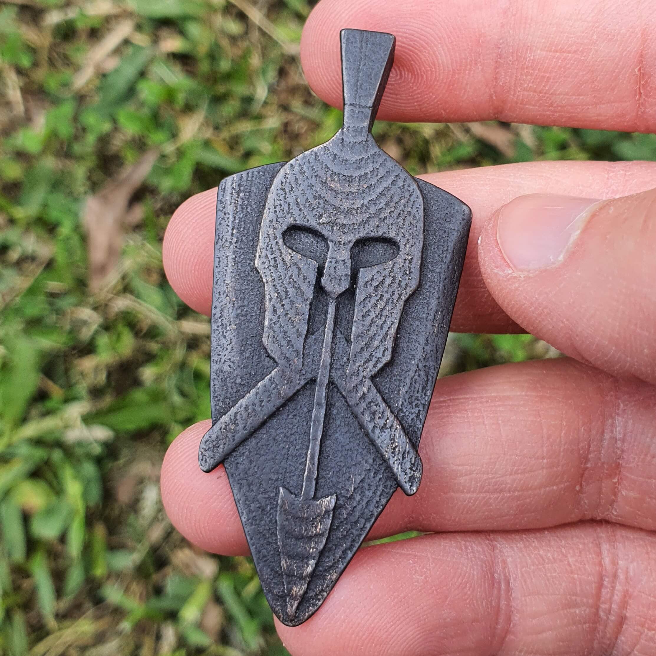 Spartan Soldier Guitar Pick (Metal)