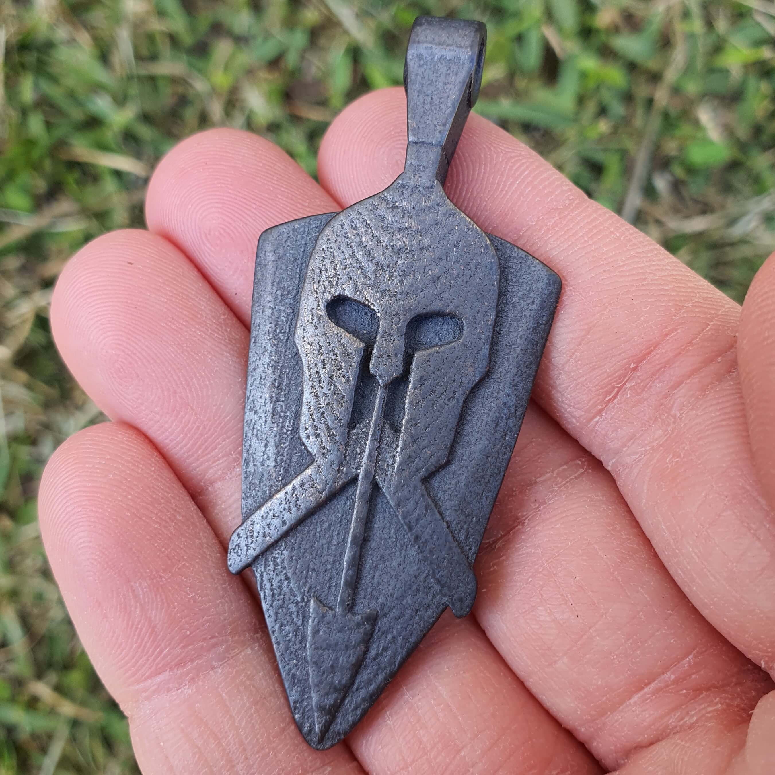 Spartan Soldier Guitar Pick Pendant