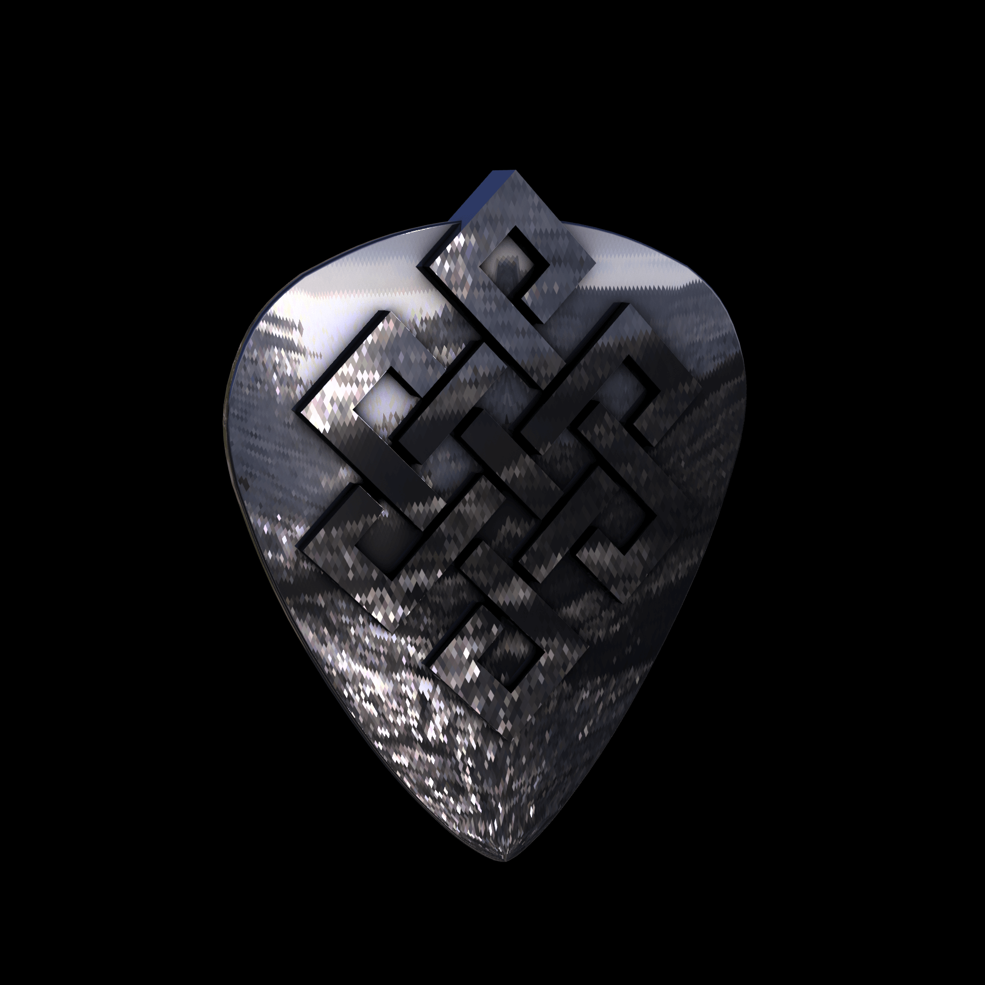 Sterling silver manufactured using wax casting, polished for a slightly textured, mild sheen surface, and recessed details blackened for a steampunk look.