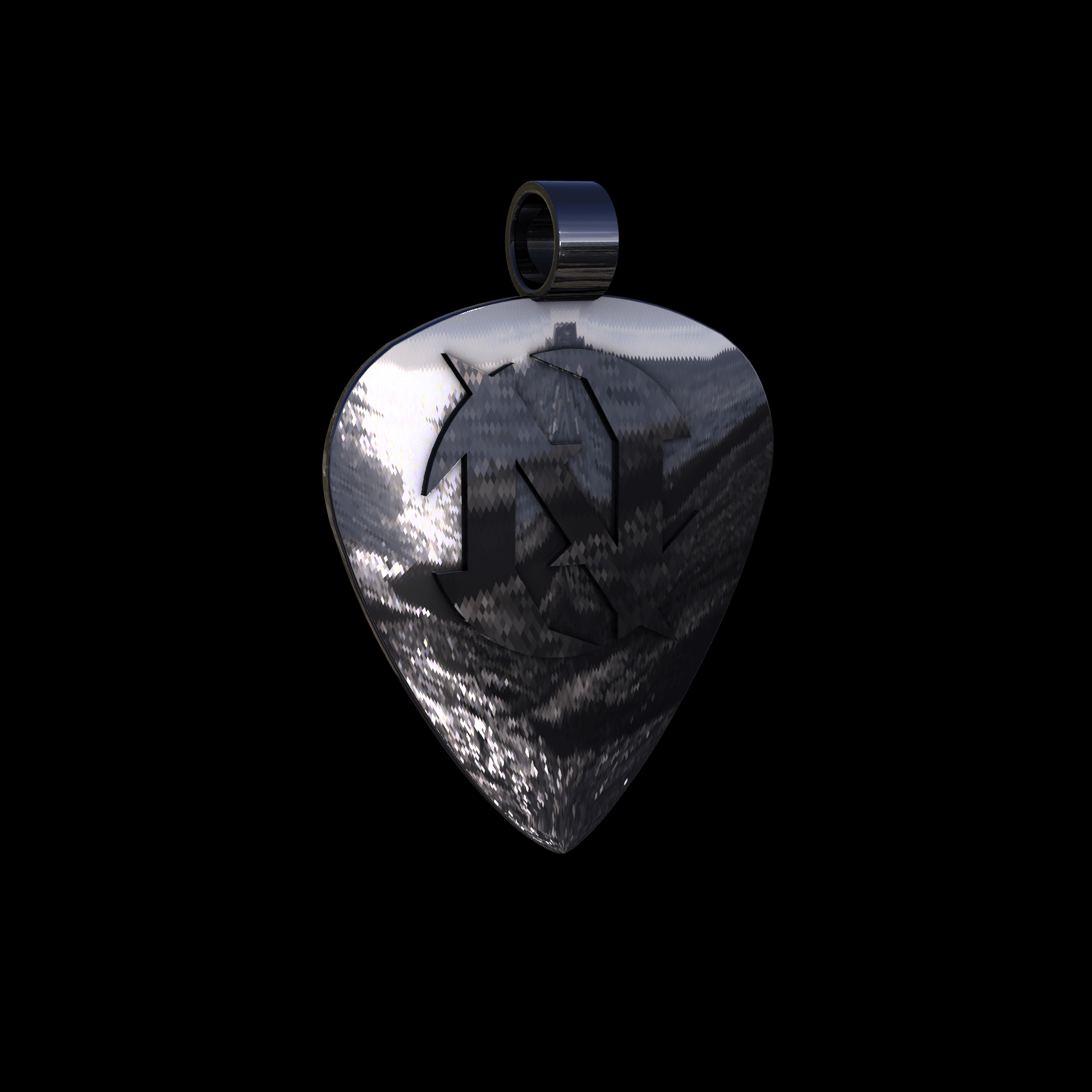 Sterling silver manufactured using wax casting, polished for a slightly textured, mild sheen surface, and recessed details blackened for a steampunk look.