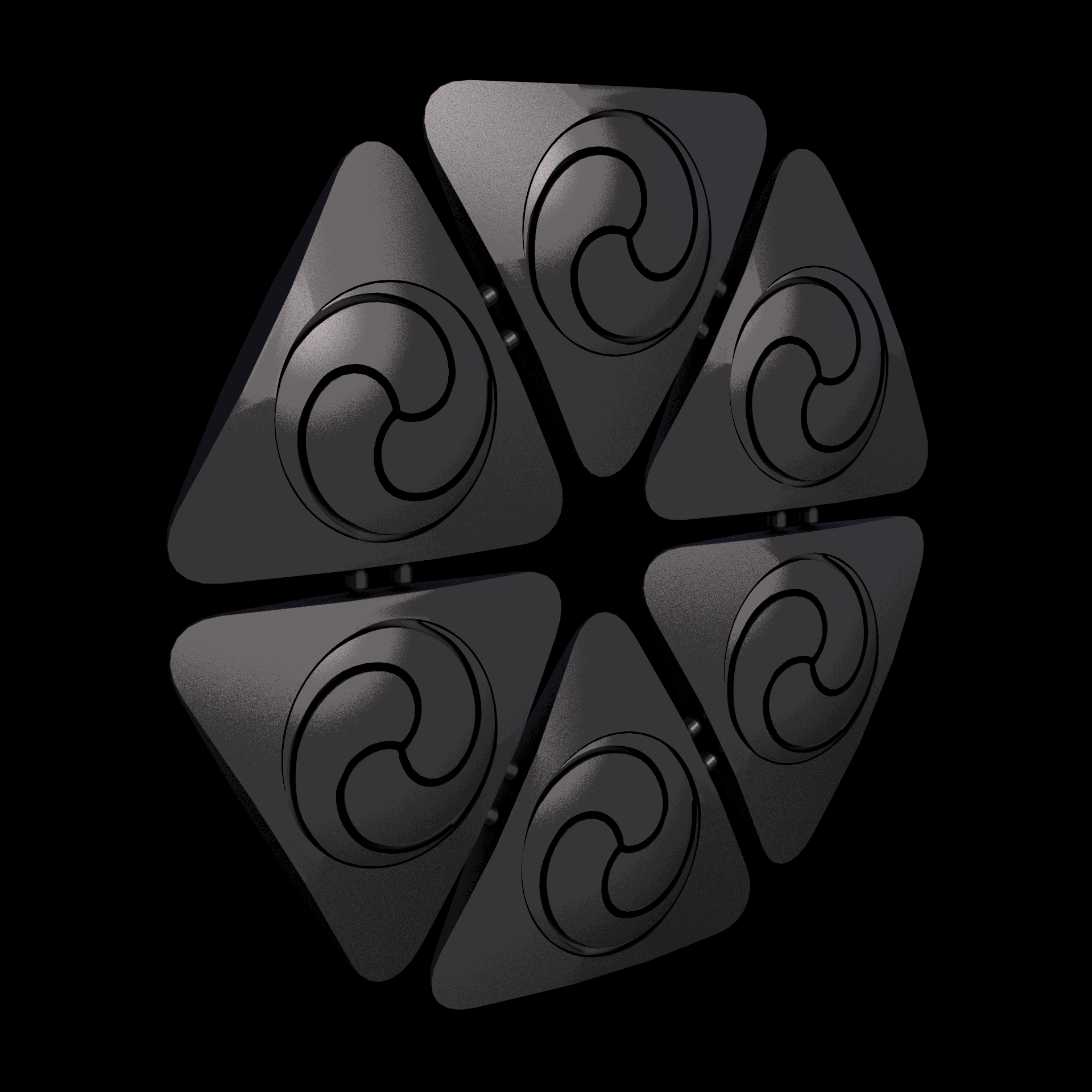 Thermoplastic Polyurethane, manufactured using HP Multi Jet Fusion (3D printing), with a slightly rough, matte surface finish.