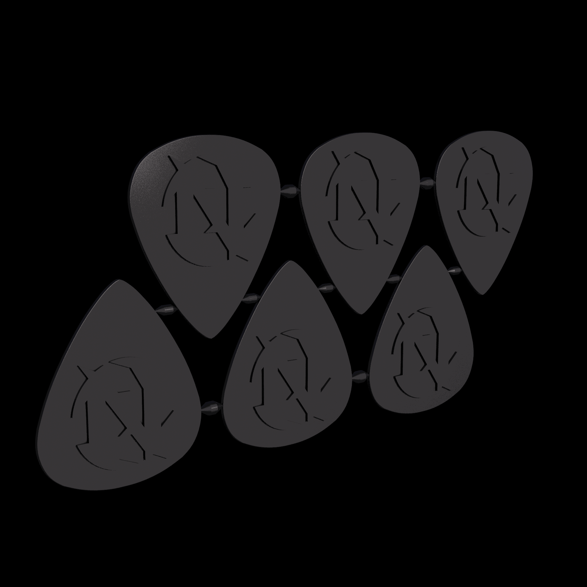 Thermoplastic Polyurethane, manufactured using HP Multi Jet Fusion (3D printing), with a slightly rough, matte surface finish.