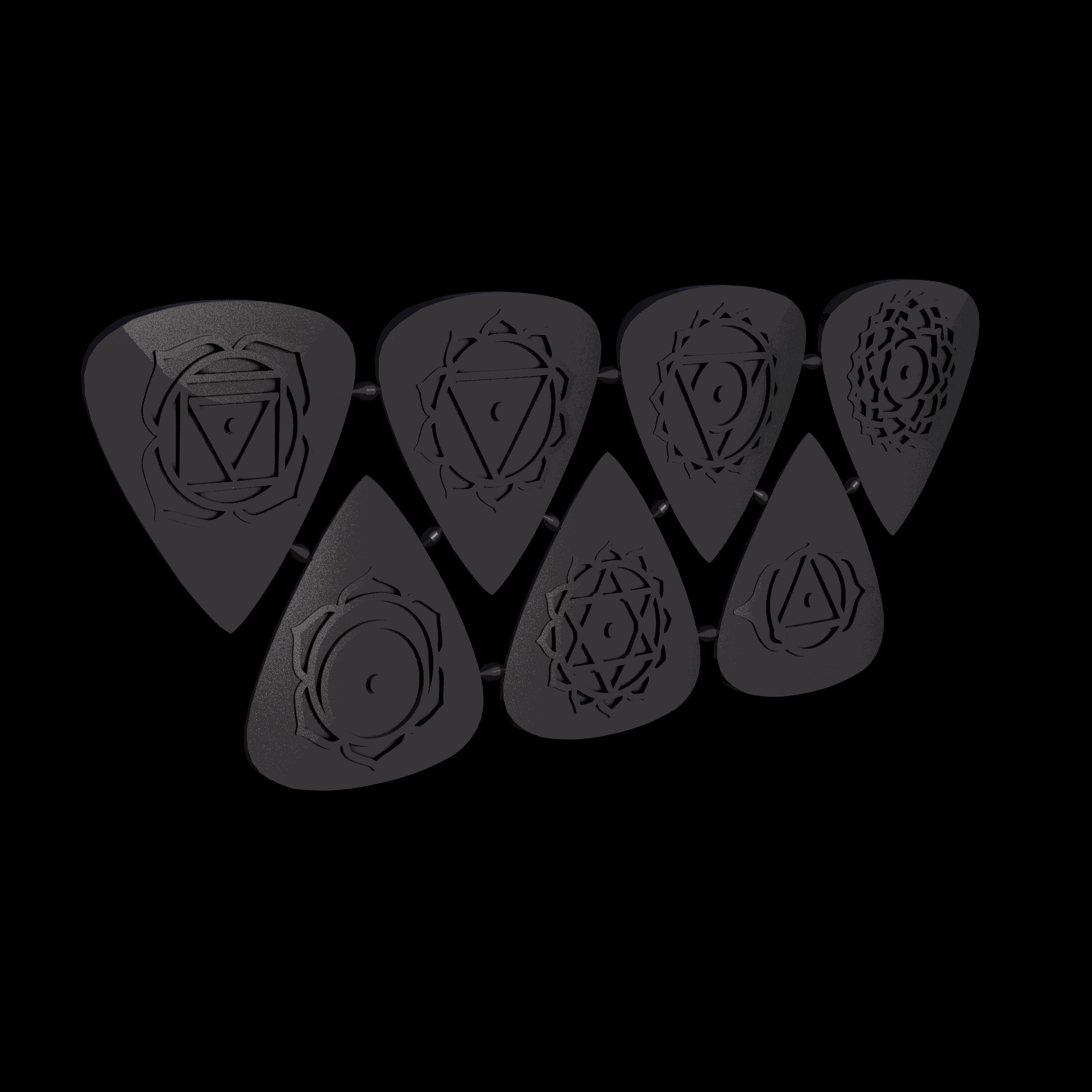 Thermoplastic Polyurethane, manufactured using HP Multi Jet Fusion (3D printing), with a slightly rough, matte surface finish.