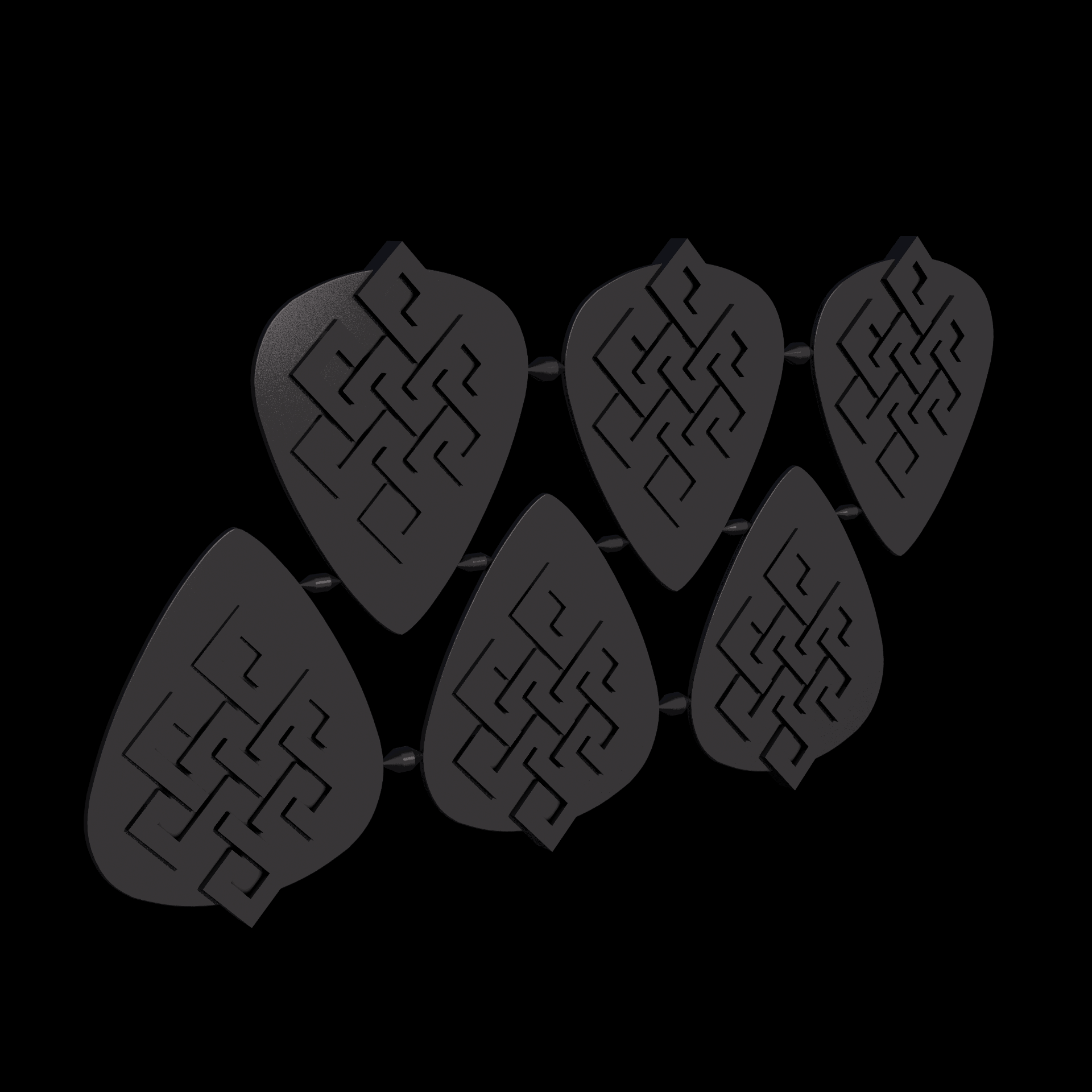 Thermoplastic Polyurethane, manufactured using HP Multi Jet Fusion (3D printing), with a slightly rough, matte surface finish.