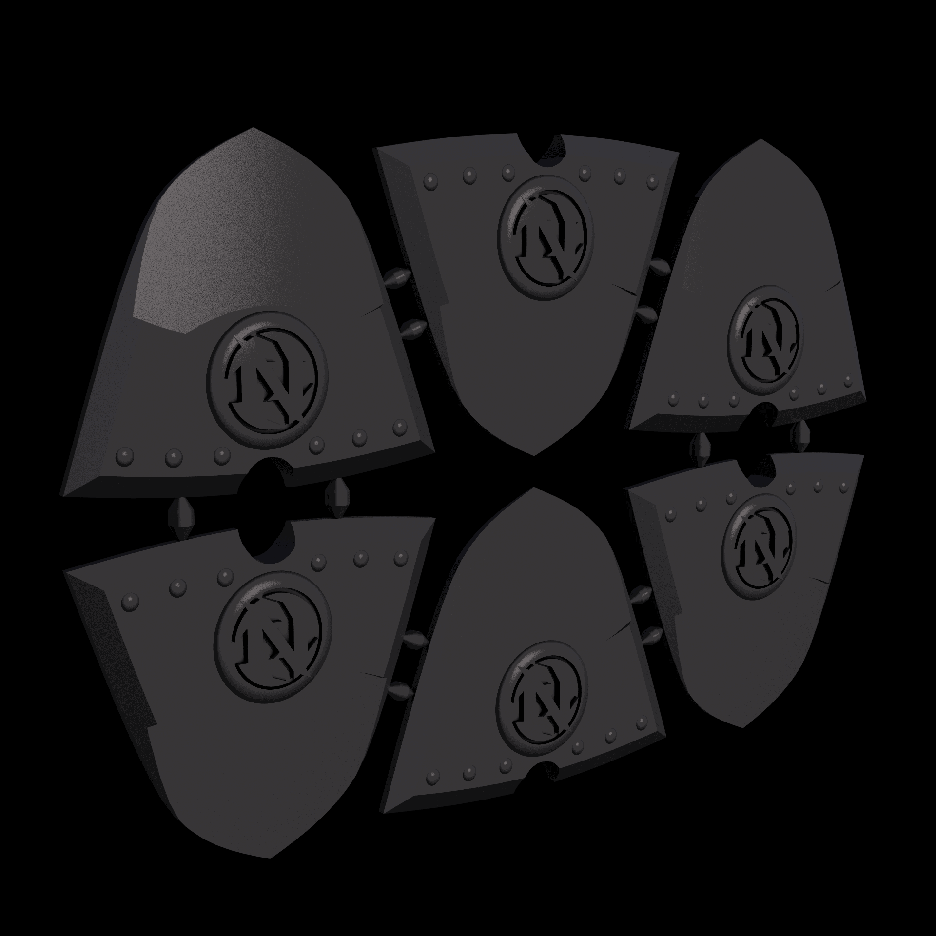 Nylon 12 plastic, manufactured using 3D printing, with a slightly rough, matte surface finish.