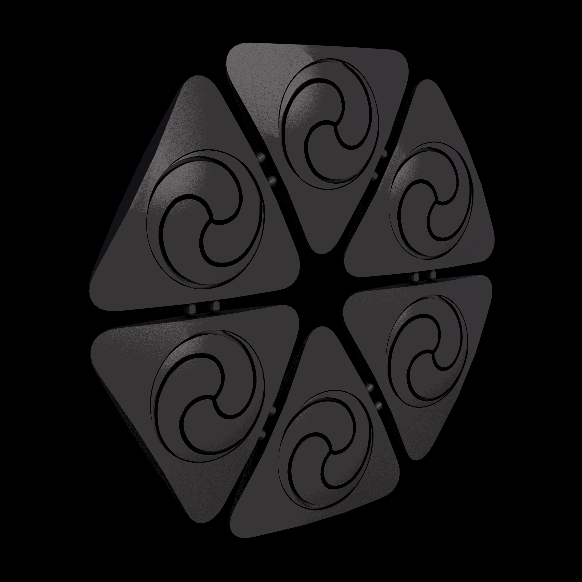 Nylon 12 plastic, manufactured using 3D printing, with a slightly rough, matte surface finish.