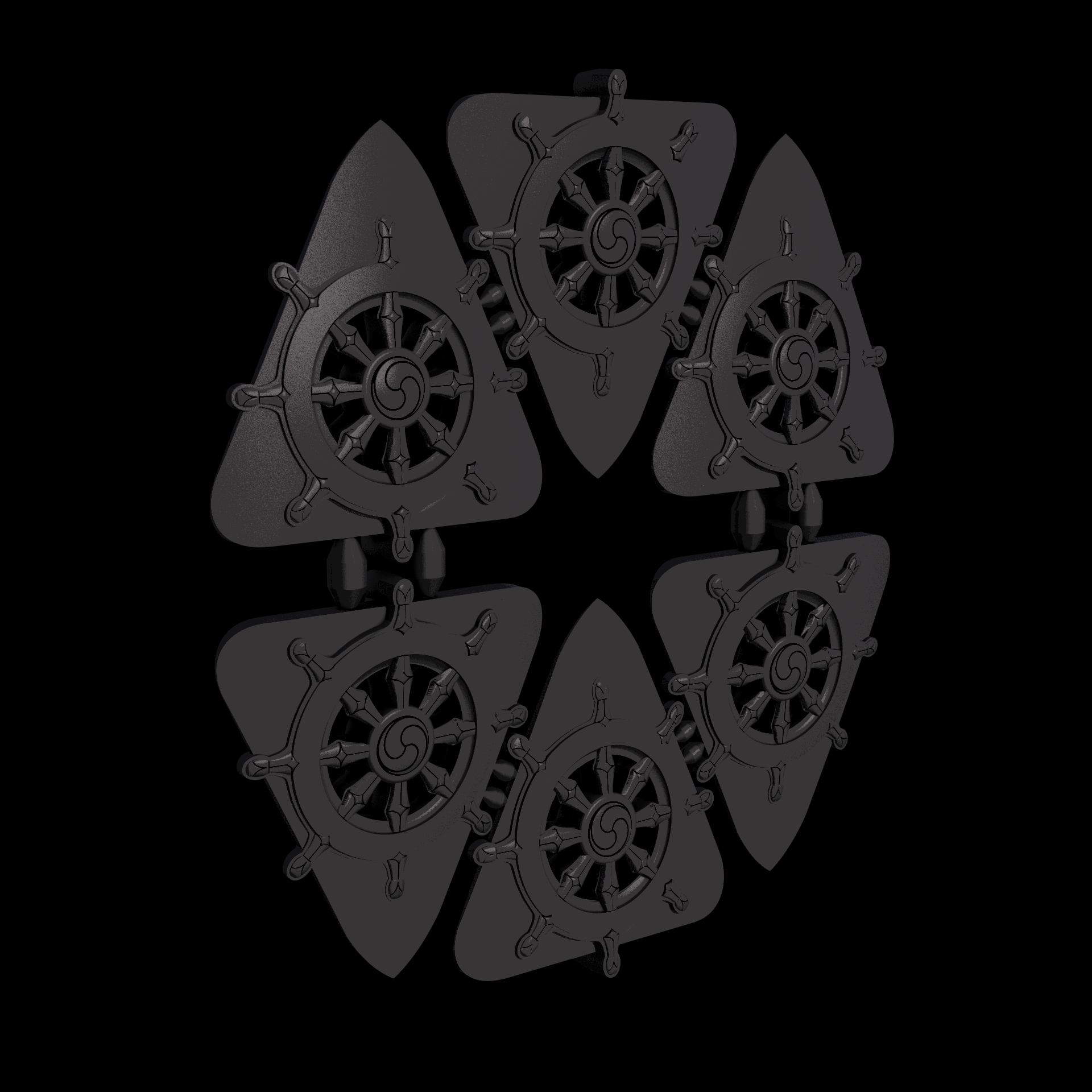 Nylon 12 plastic, manufactured using 3D printing, with a slightly rough, matte surface finish.