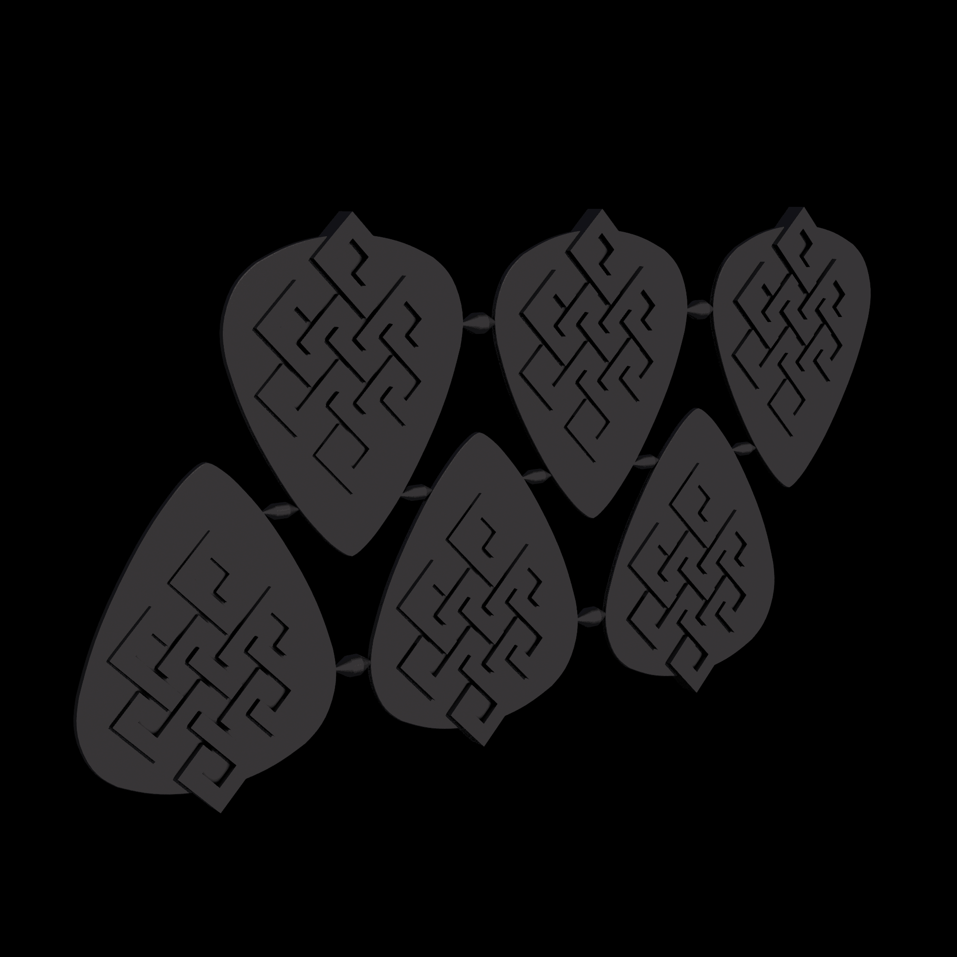 Nylon 12 plastic, manufactured using 3D printing, with a slightly rough, matte surface finish.