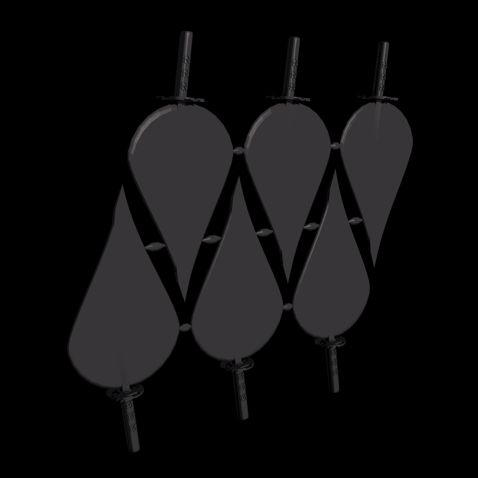 Nylon 12 plastic, manufactured using 3D printing, with a slightly rough, matte surface finish.