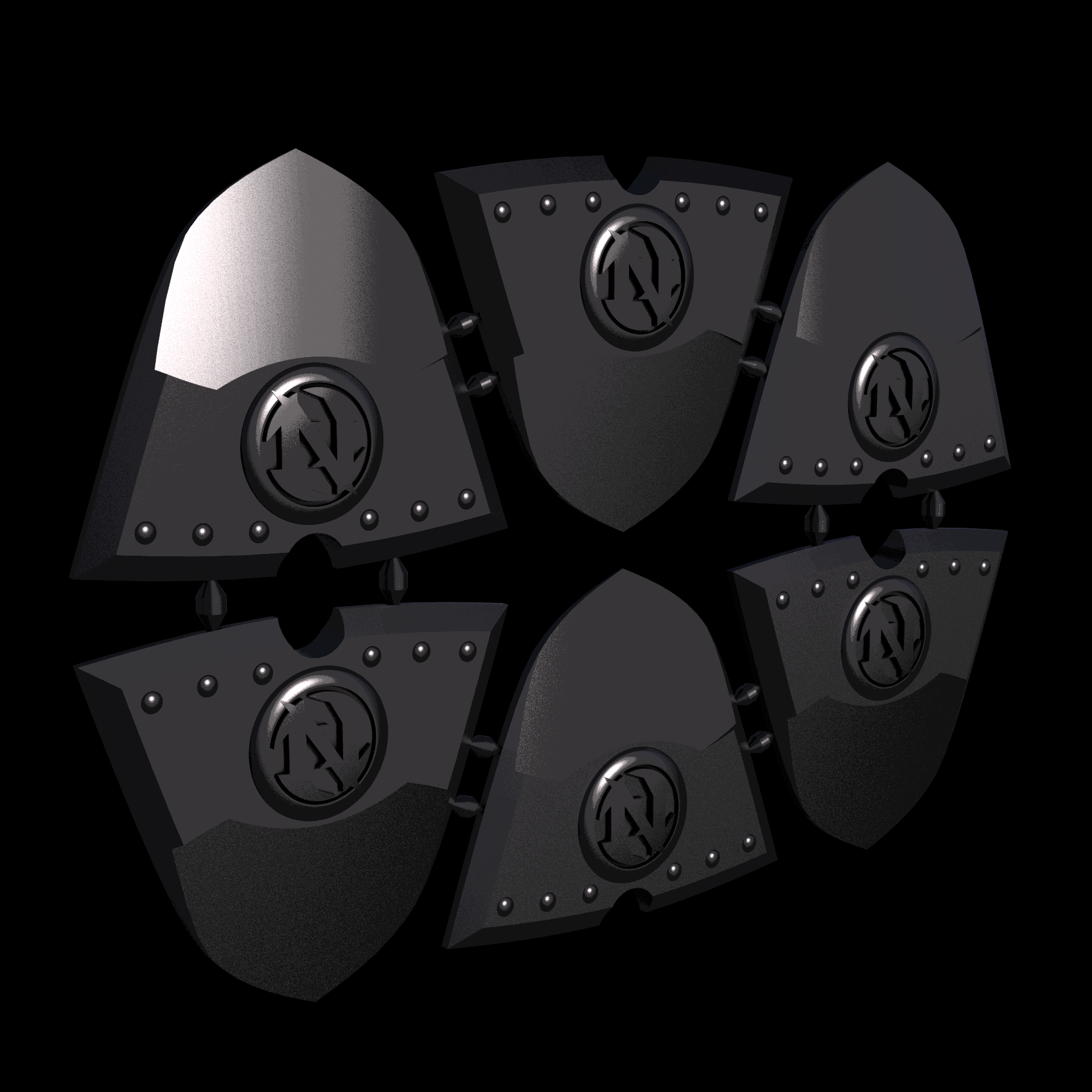 PA12 plastic infused with glass beads for high stiffness and dimensional accuracy, manufactured using 3D printing, with a slightly rough, matte surface finish.