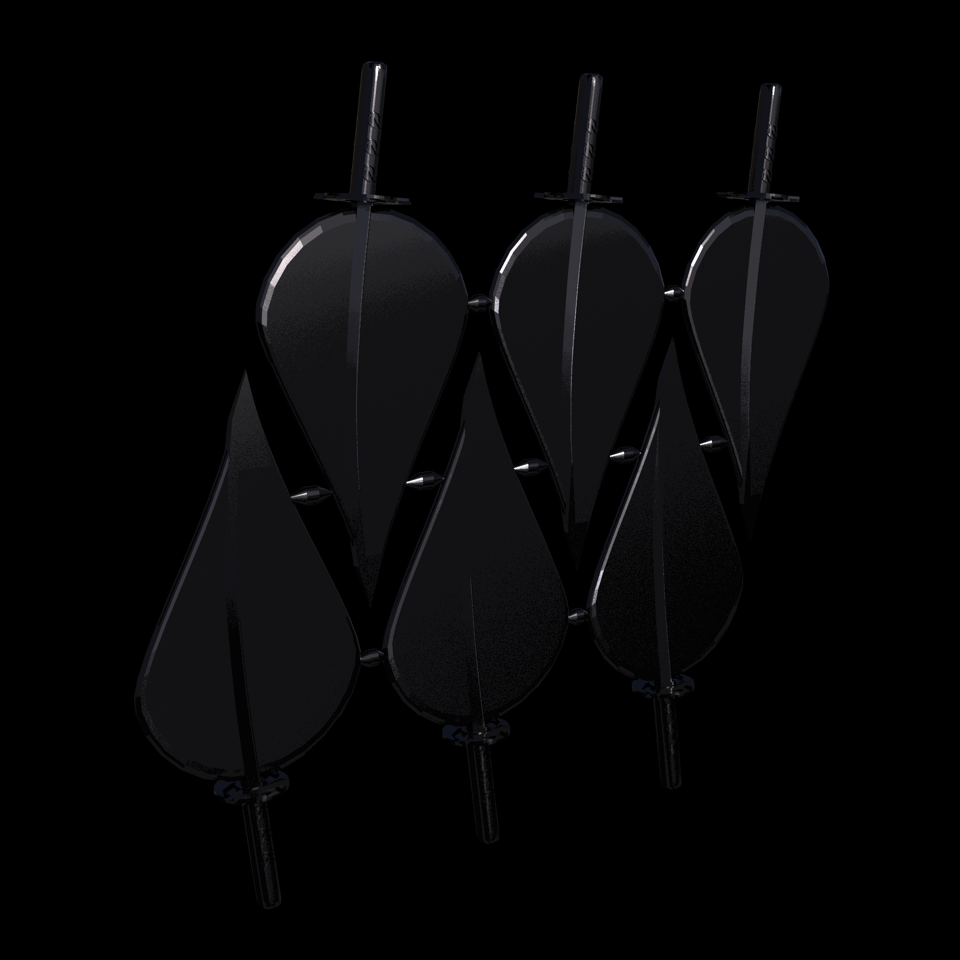 Thermoplastic Polyurethane, manufactured using HP Multi Jet Fusion (3D printing), with a smooth, shiny surface finish, created using a physio-chemical process to vapor smooth the surface.