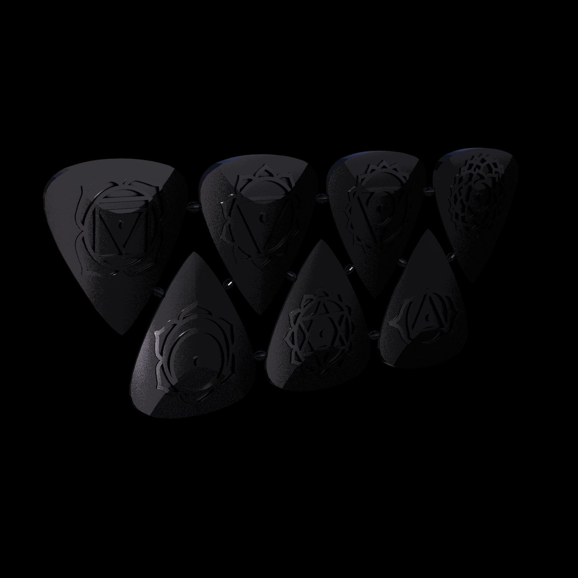 Thermoplastic Polyurethane, manufactured using HP Multi Jet Fusion (3D printing), with a smooth, shiny surface finish, created using a physio-chemical process to vapor smooth the surface.