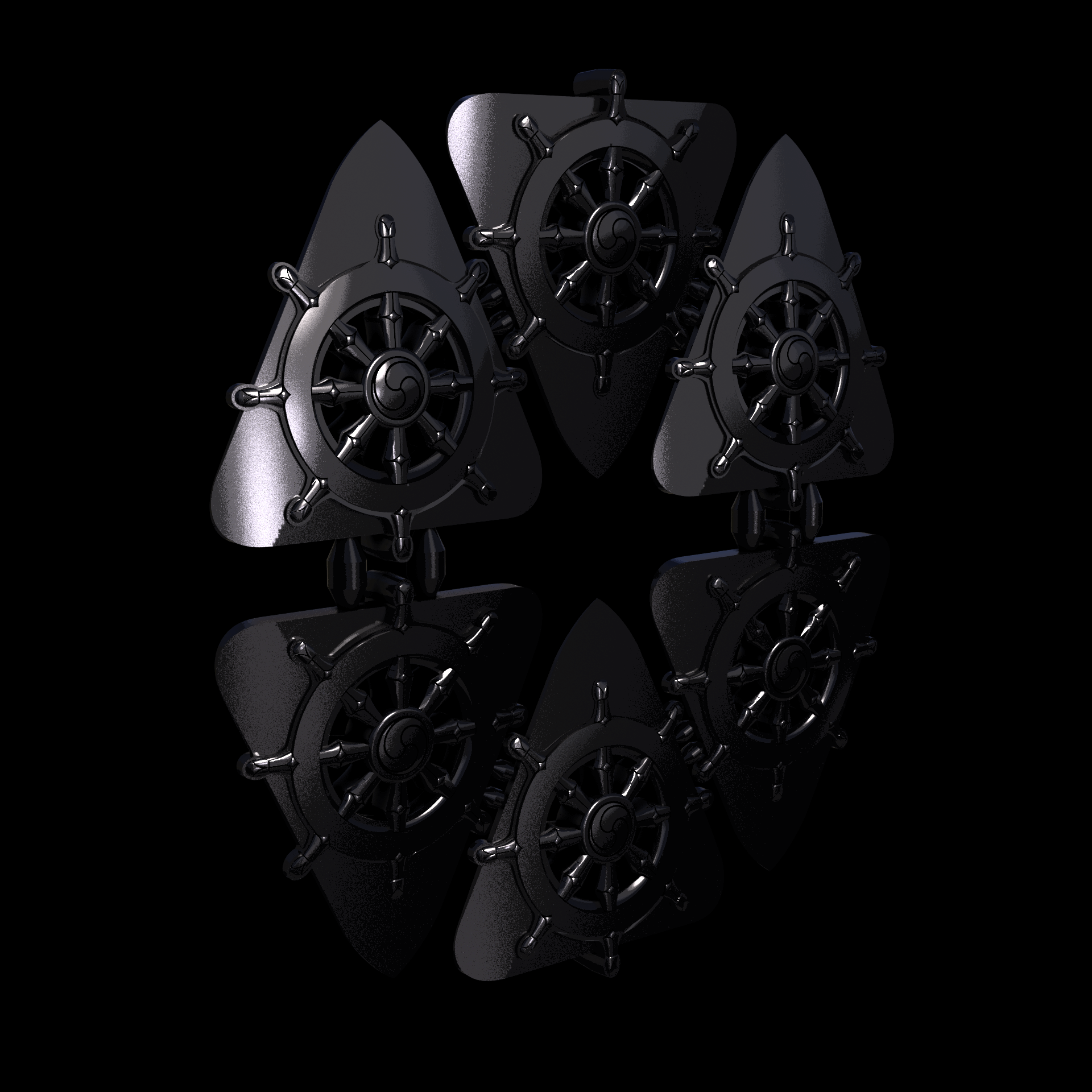 Thermoplastic Polyurethane, manufactured using HP Multi Jet Fusion (3D printing), with a smooth, shiny surface finish, created using a physio-chemical process to vapor smooth the surface.