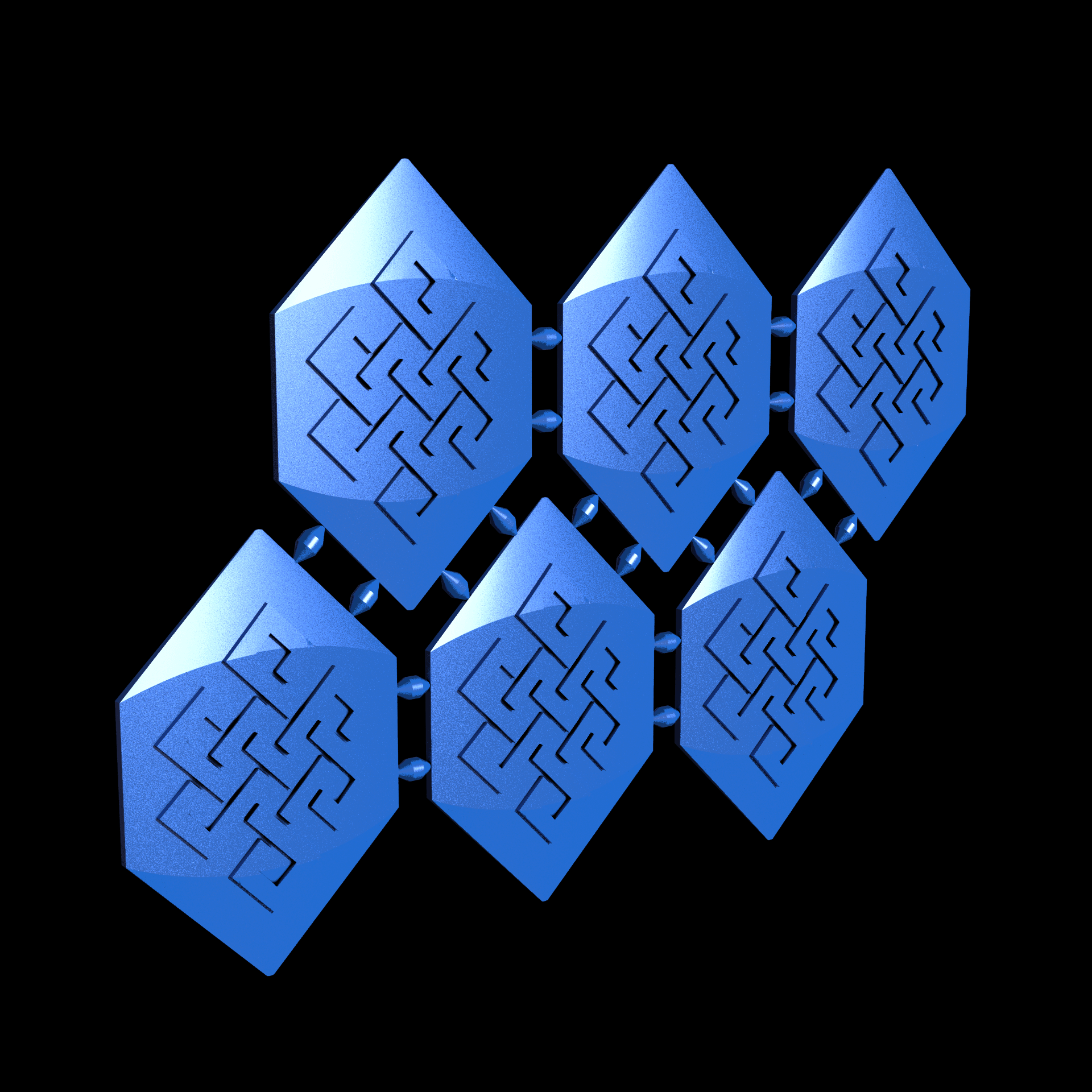 Nylon 12 plastic, manufactured using 3D printing, with a smooth surface finish.