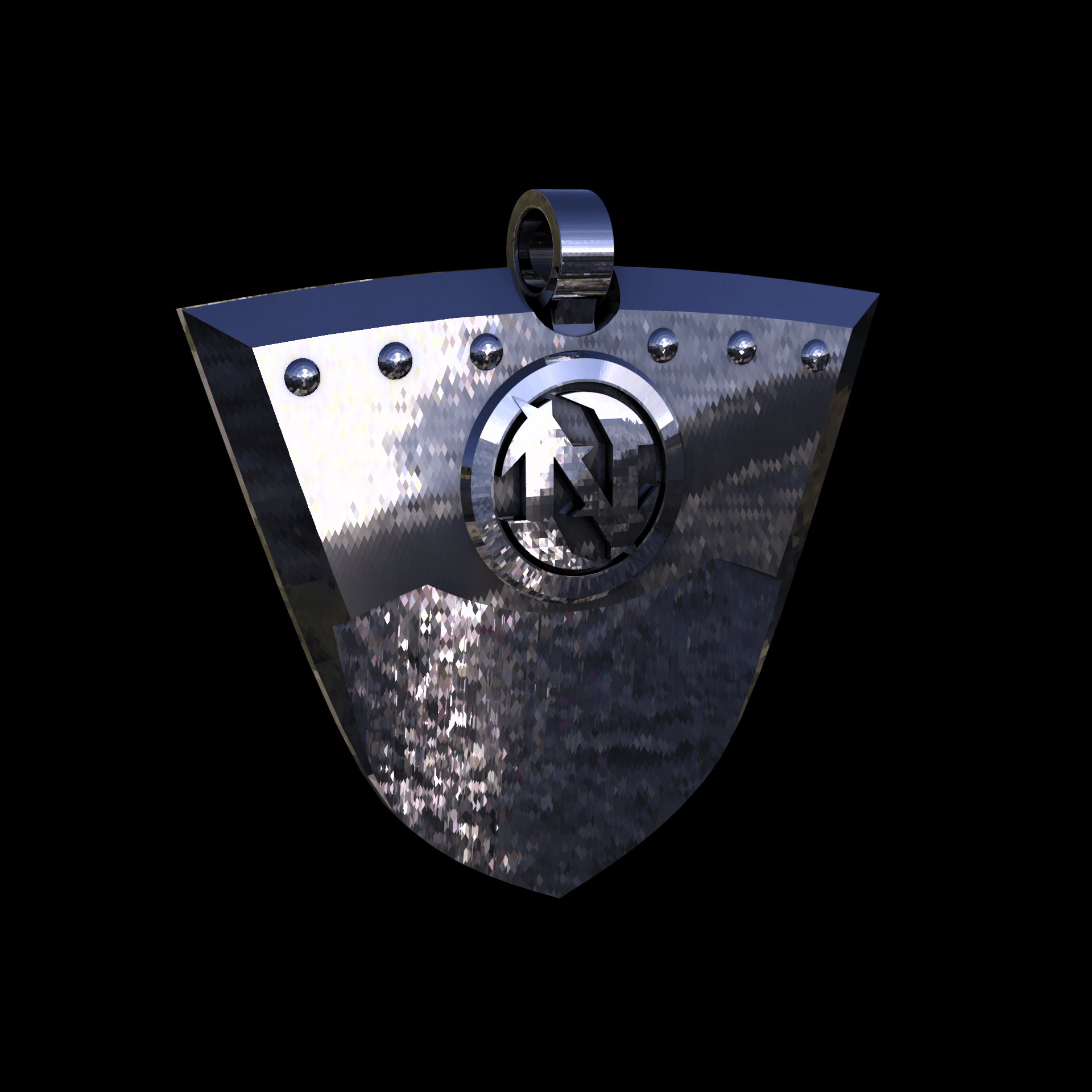 Sterling silver manufactured using wax casting, with extensive polishing reaching intricate details, acheiving a elegant, sleek shiny surface with a fine sheen.