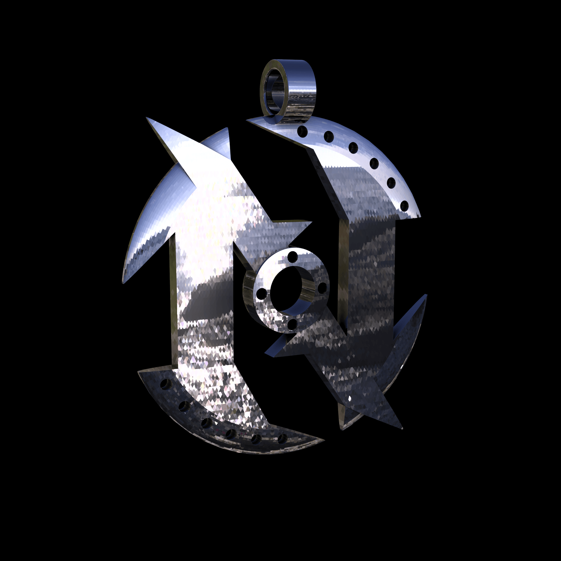 Sterling silver manufactured using wax casting, with extensive polishing reaching intricate details, acheiving a elegant, sleek shiny surface with a fine sheen.