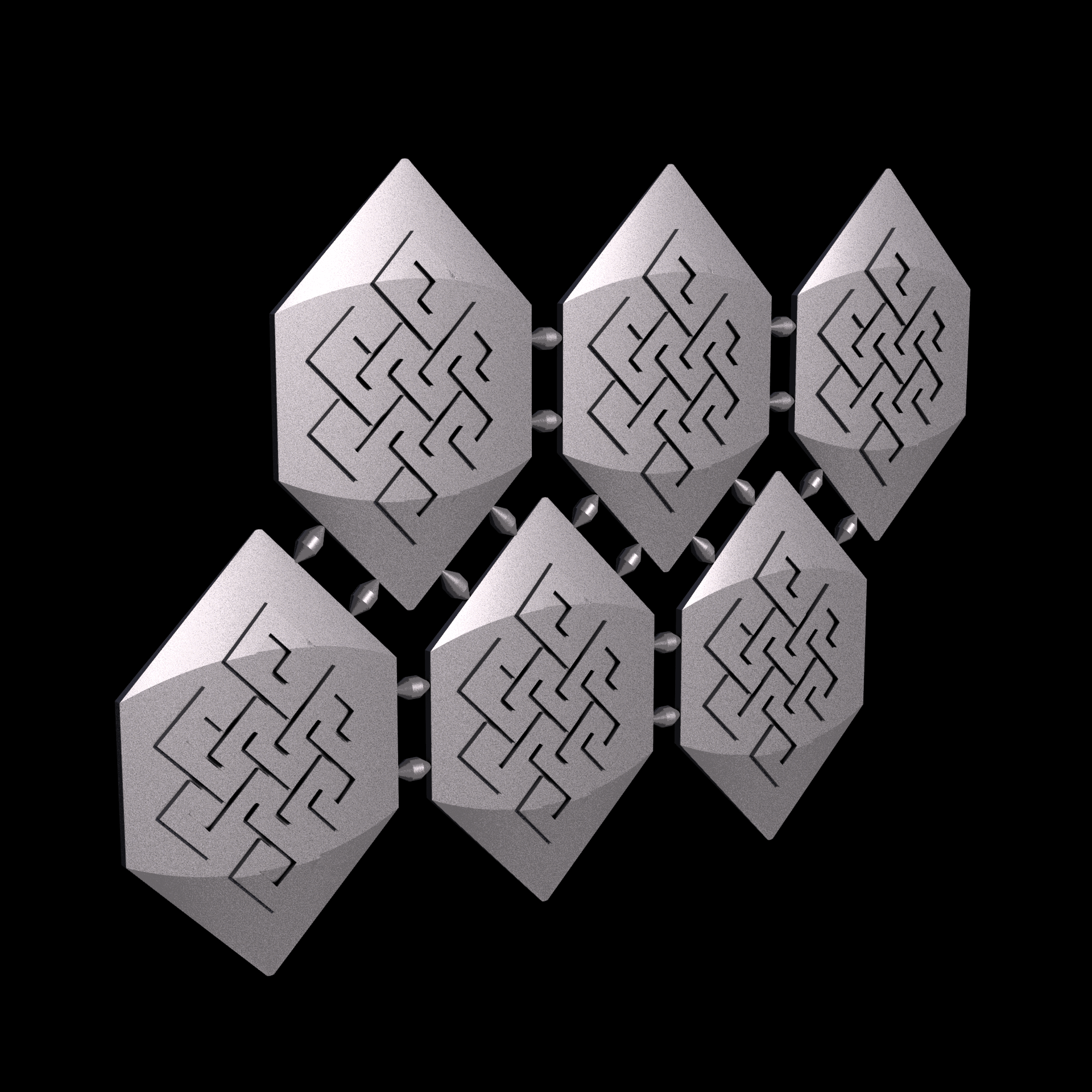 Thermoplastic Polyurethane, manufactured using HP Multi Jet Fusion (3D printing), with a slightly rough, matte surface finish.