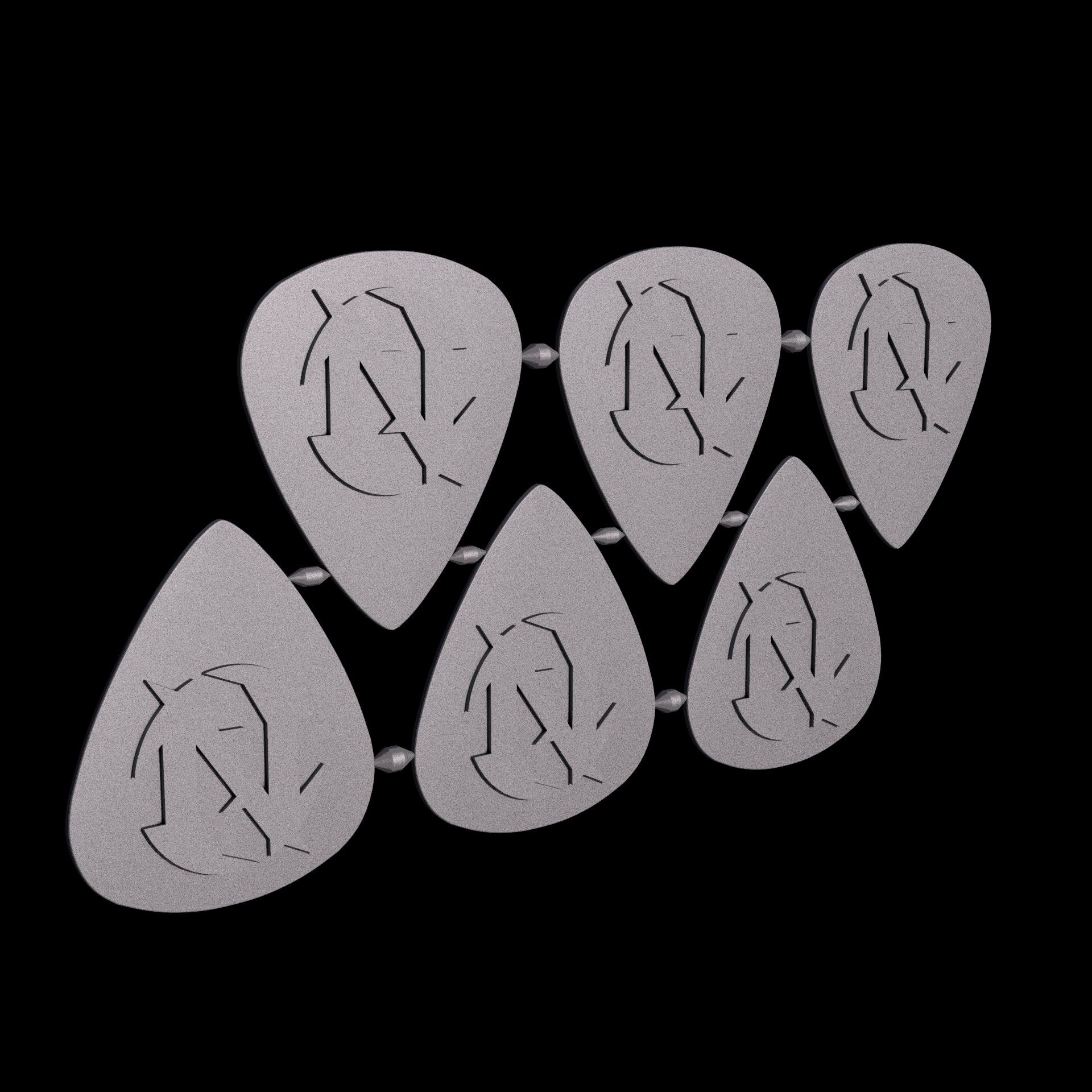 PA12 plastic, manufactured using 3D printing, with a slightly rough, matte surface finish.