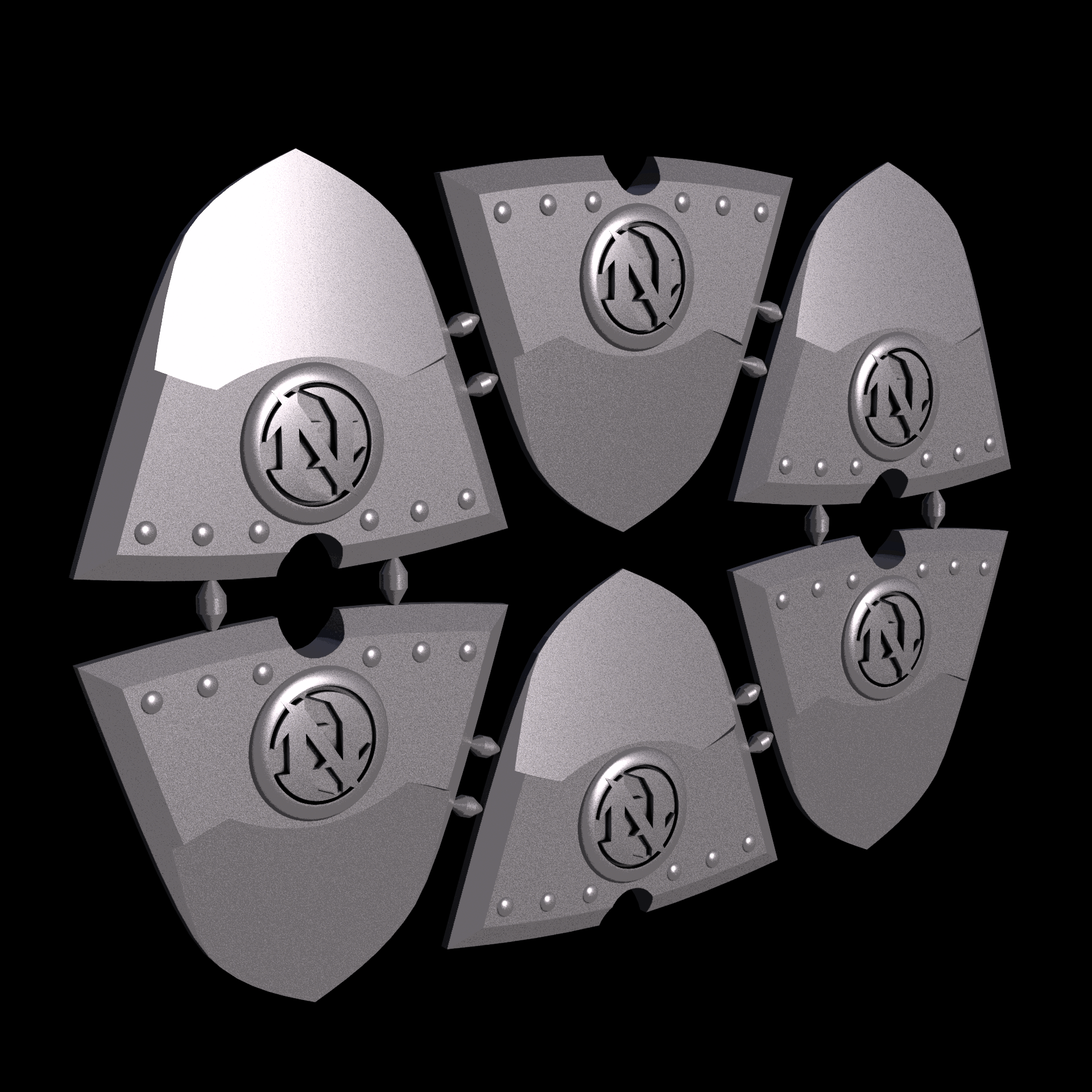 PA12 plastic infused with glass beads for high stiffness and dimensional accuracy, manufactured using 3D printing, with a slightly rough, matte surface finish.