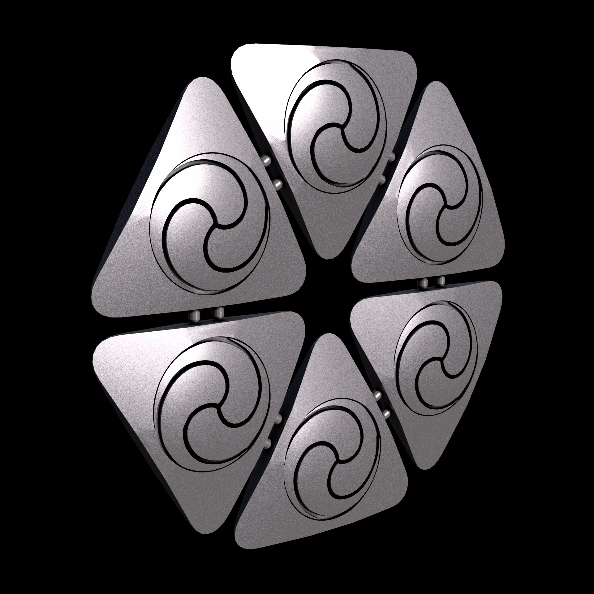 PA12 plastic infused with glass beads for high stiffness and dimensional accuracy, manufactured using 3D printing, with a slightly rough, matte surface finish.